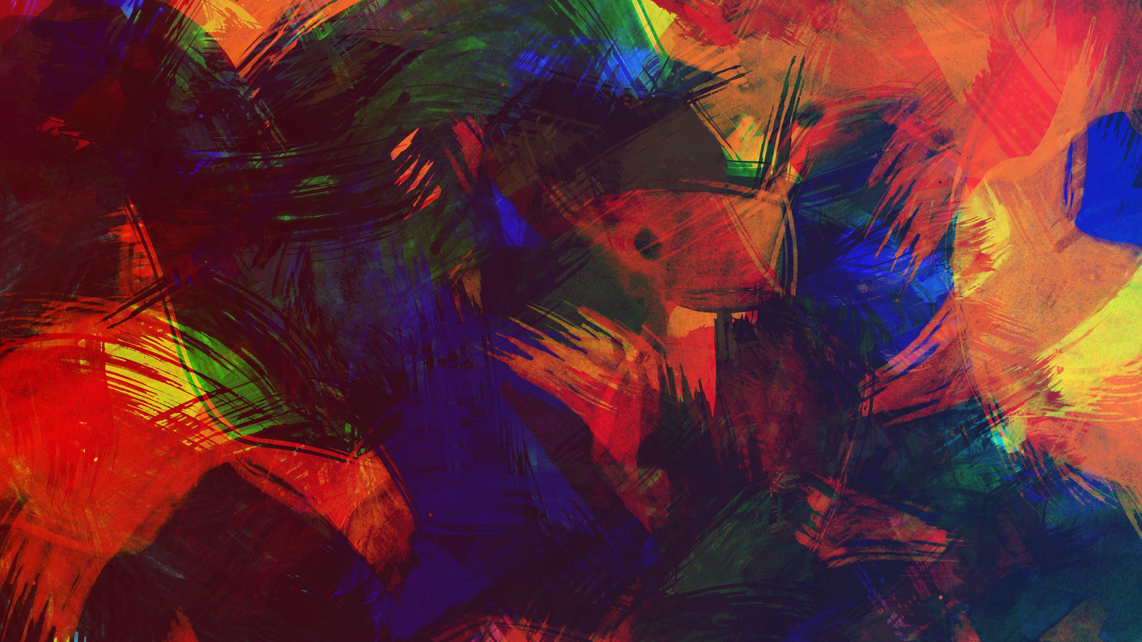 texture, abstraction, paint, surface, 4k, HD Wallpaper