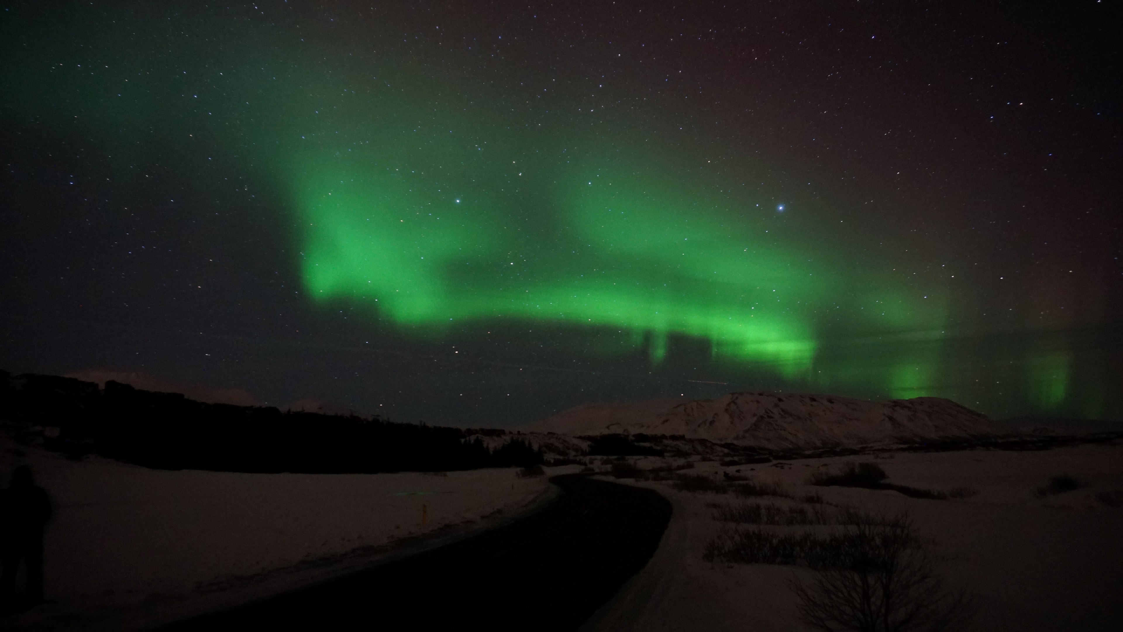 northern lights aurora boreali night and sky 4k, HD Wallpaper