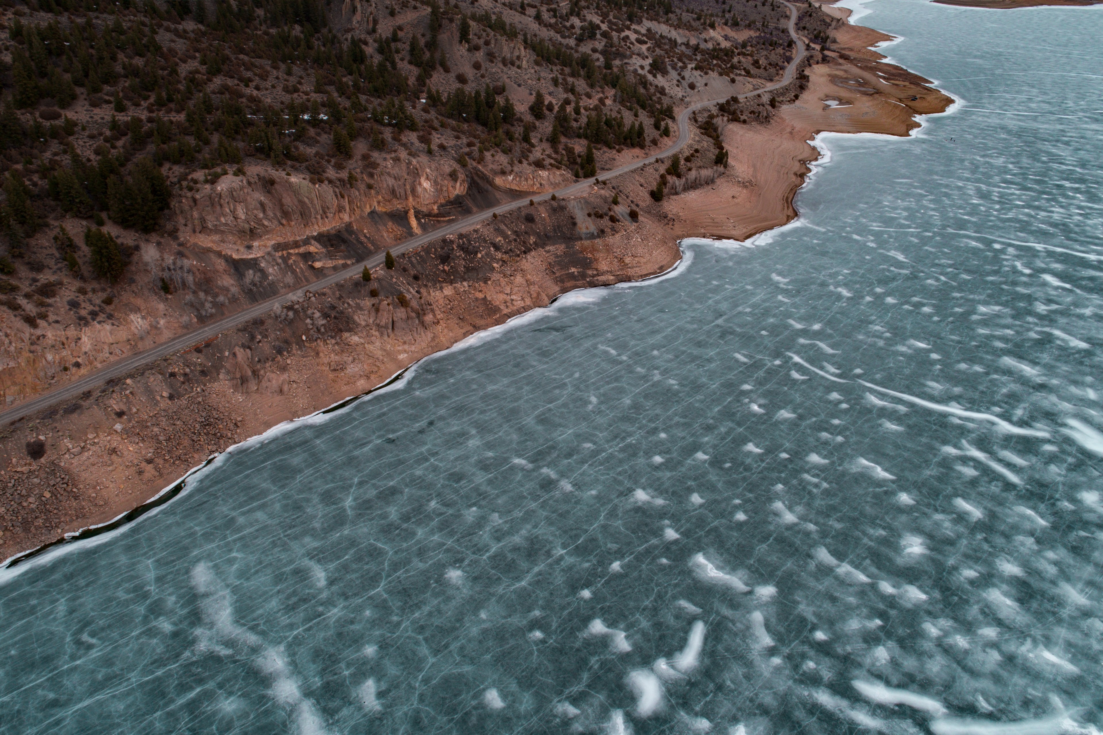 coastline coast aerial view and drone view 4k, HD Wallpaper