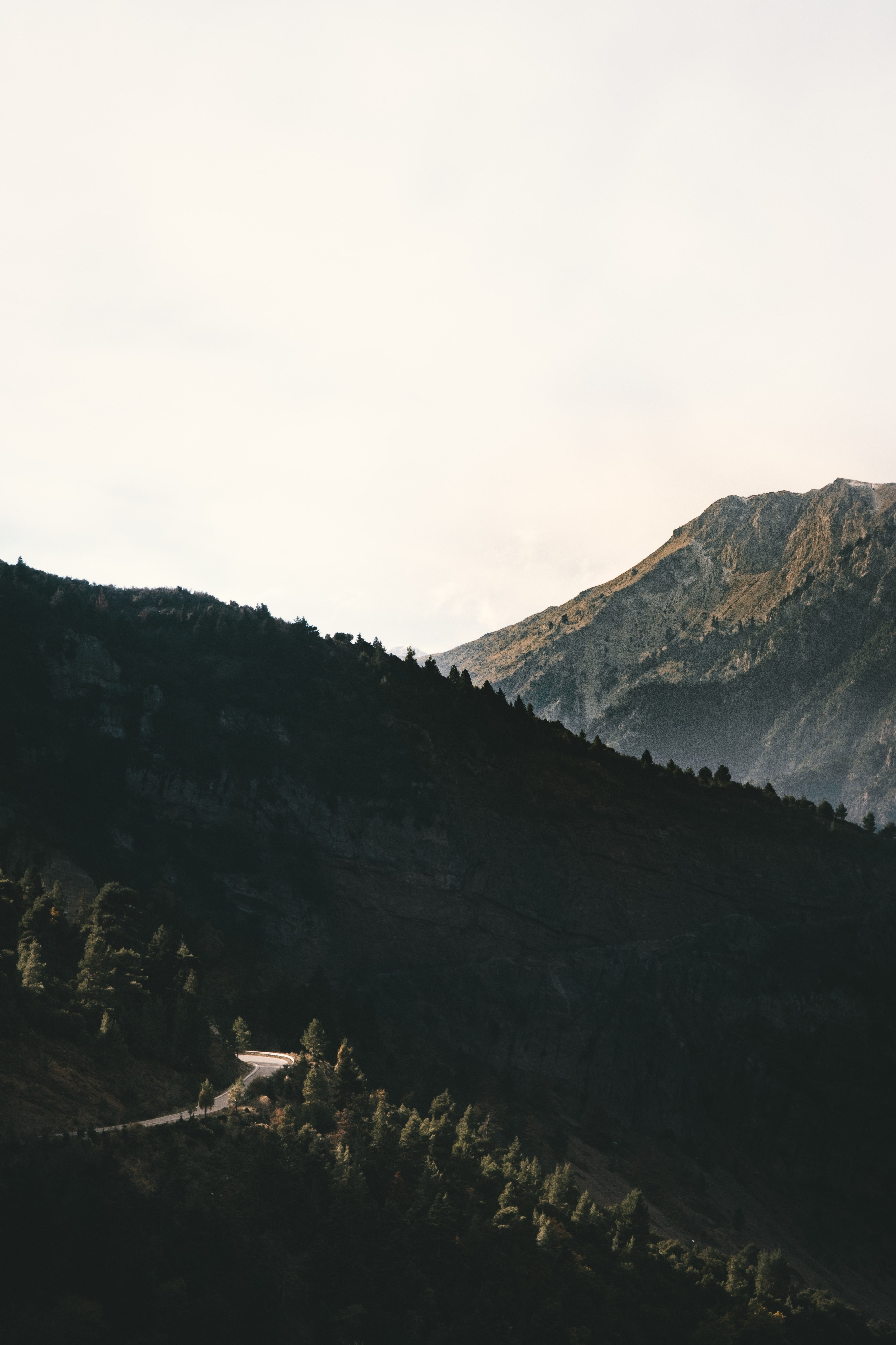 lonely sunny road 4k, Phone HD Wallpaper