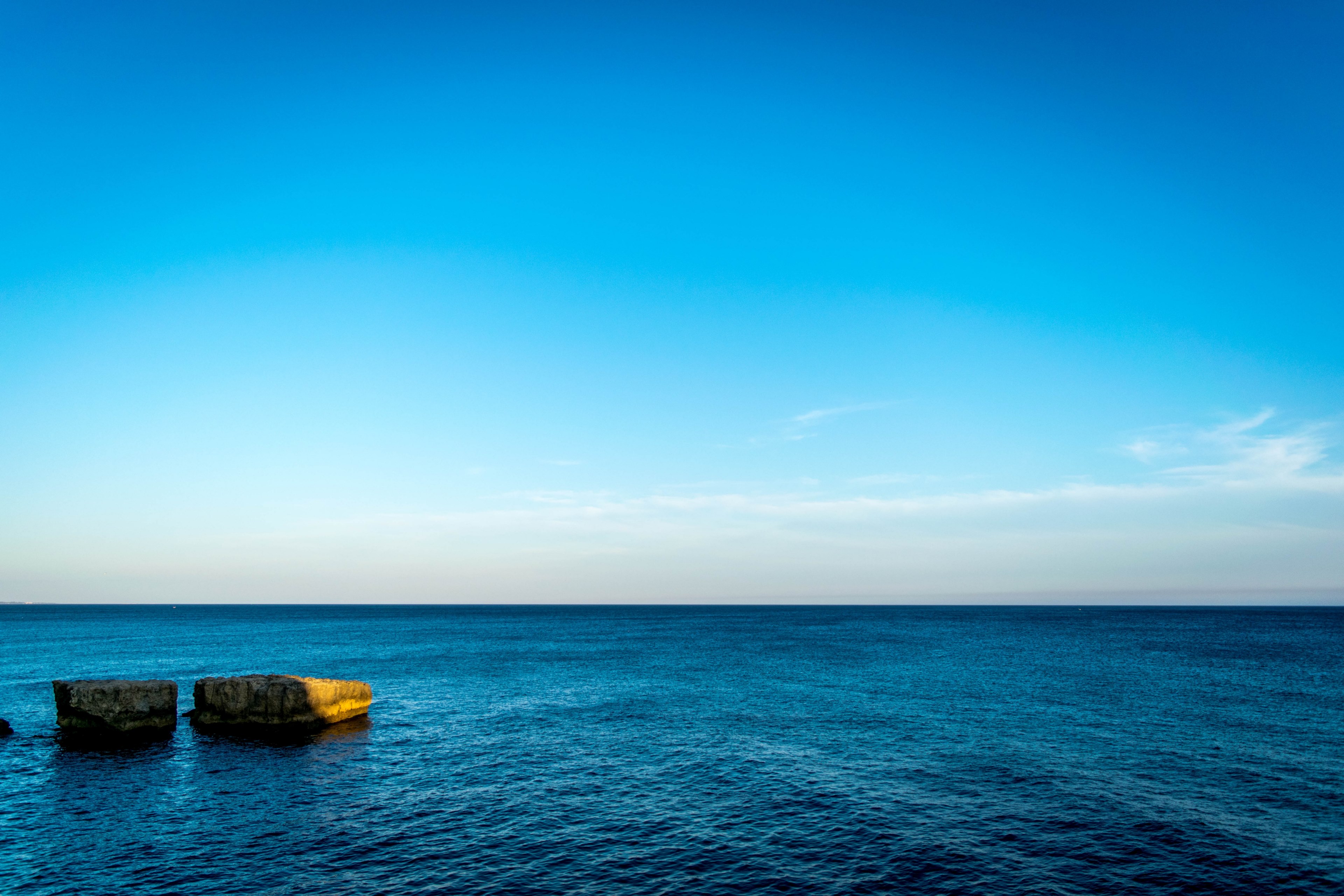 ocean sea water and rock 4k, HD Wallpaper