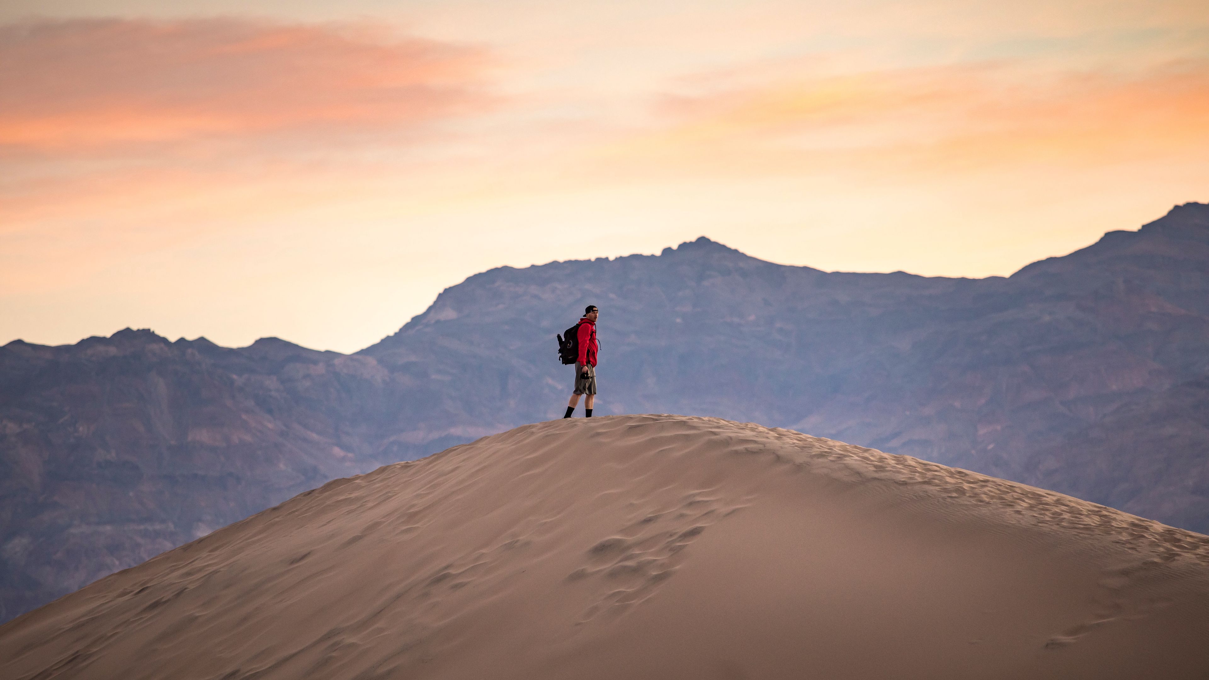 lonely, loneliness, desert, sand, 4k, HD Wallpaper