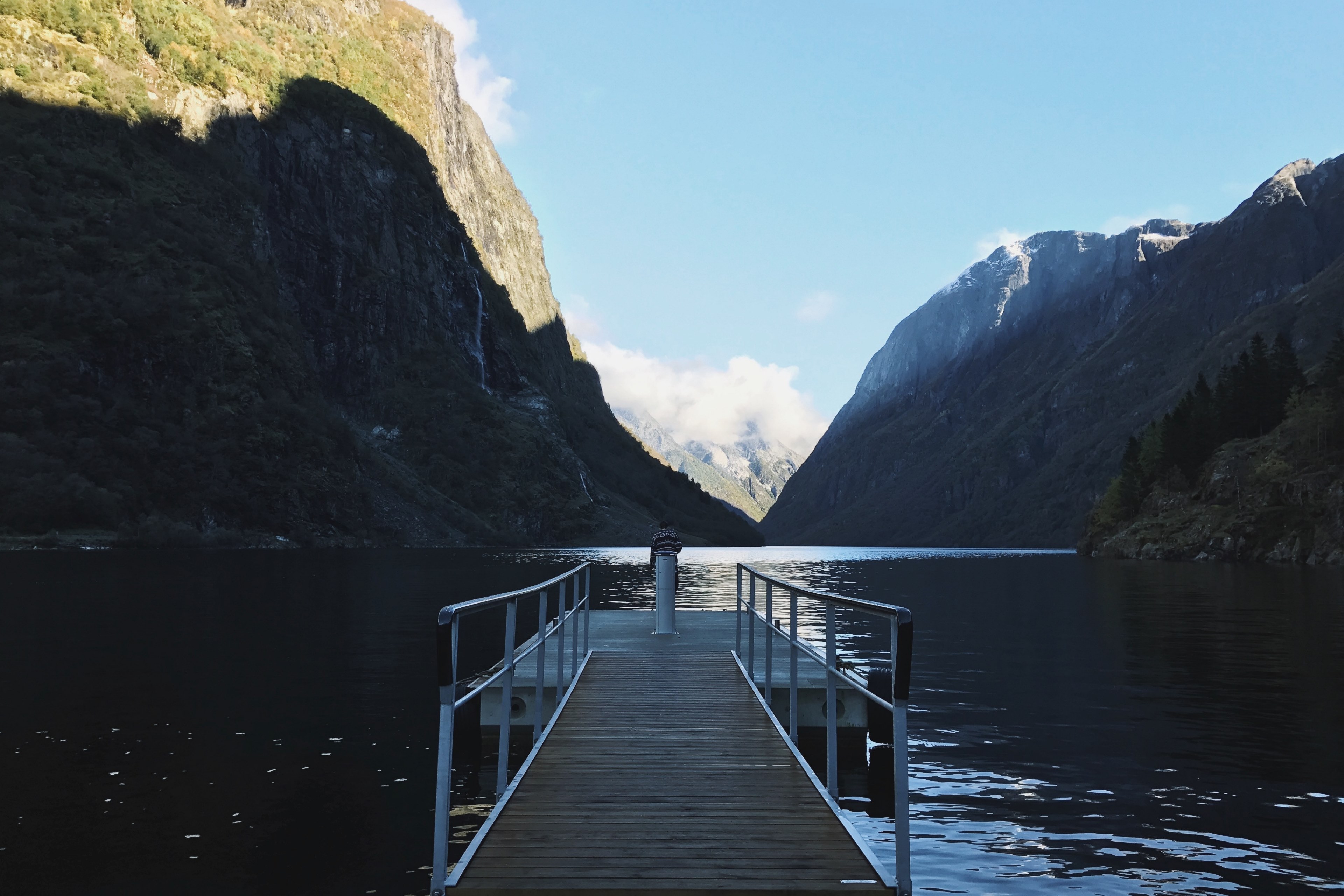 fjord landscape water and nature 4k, HD Wallpaper
