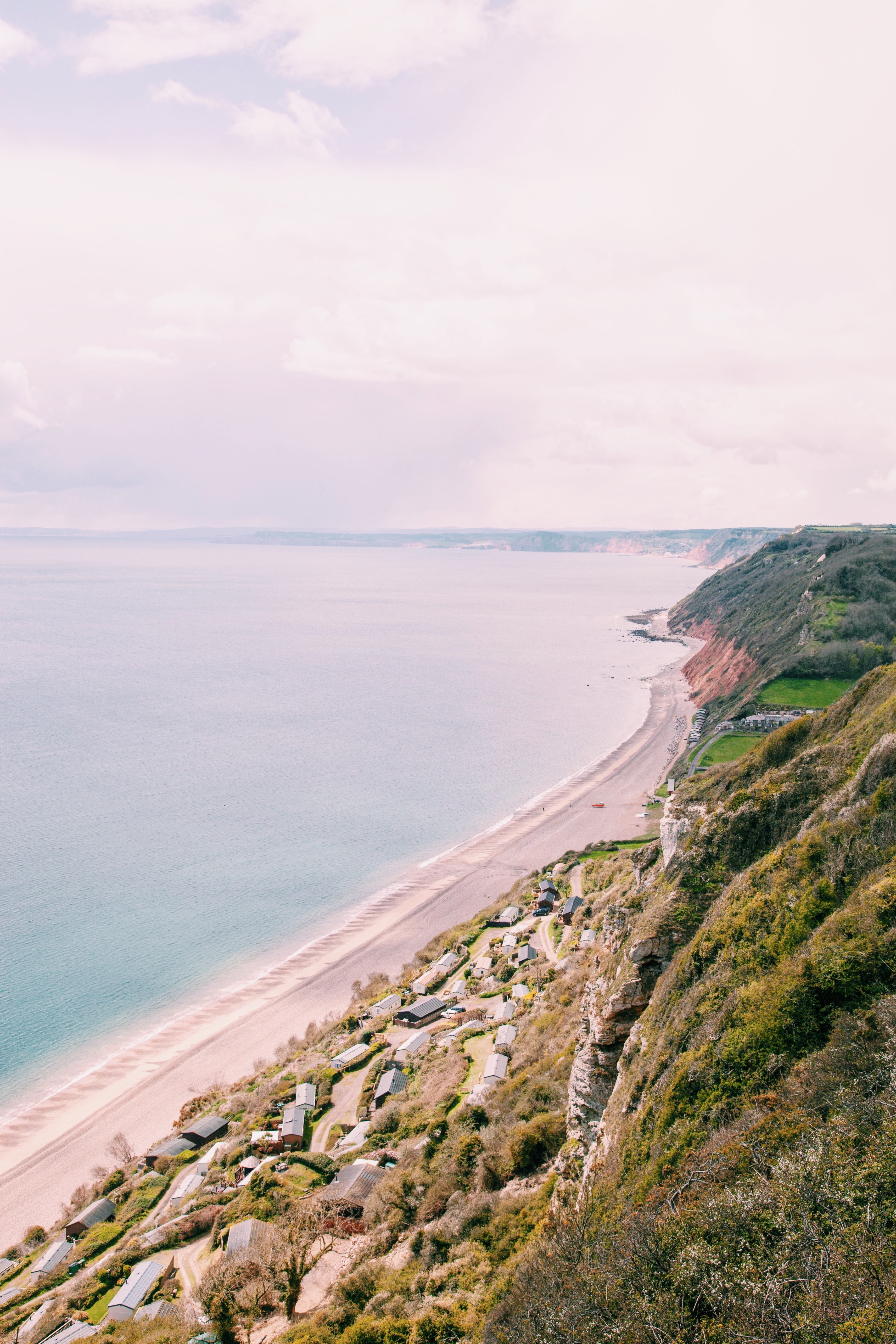 cliff sea beach and rock hd, 4k, Phone HD Wallpaper