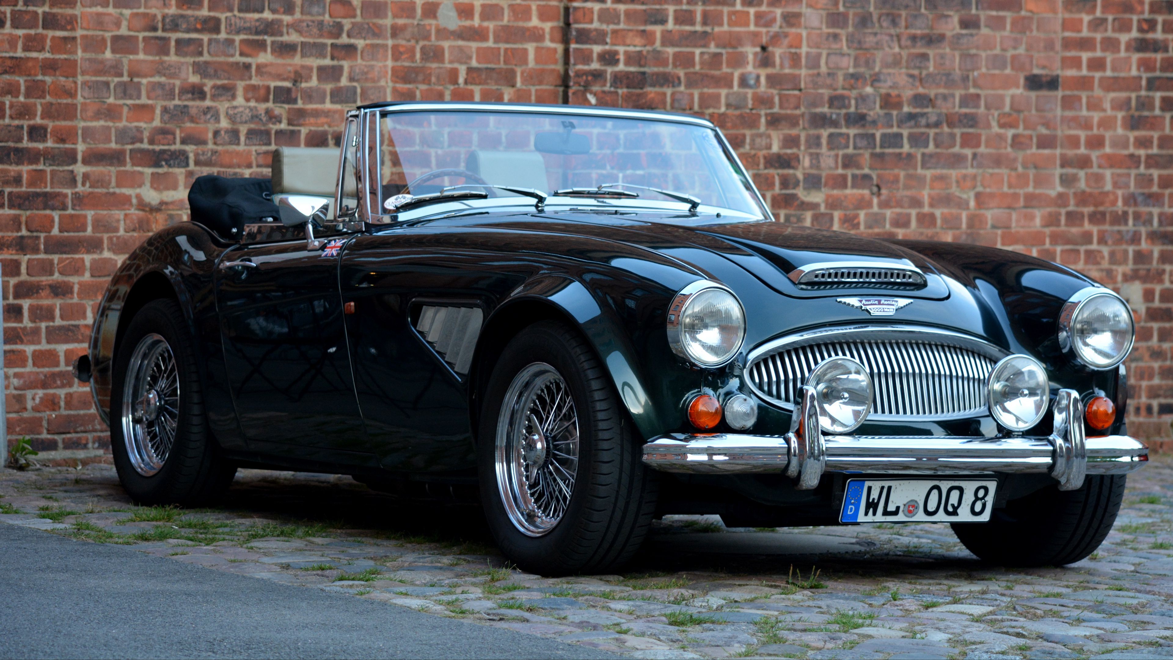 car, cabriolet, retro, 4k, HD Wallpaper