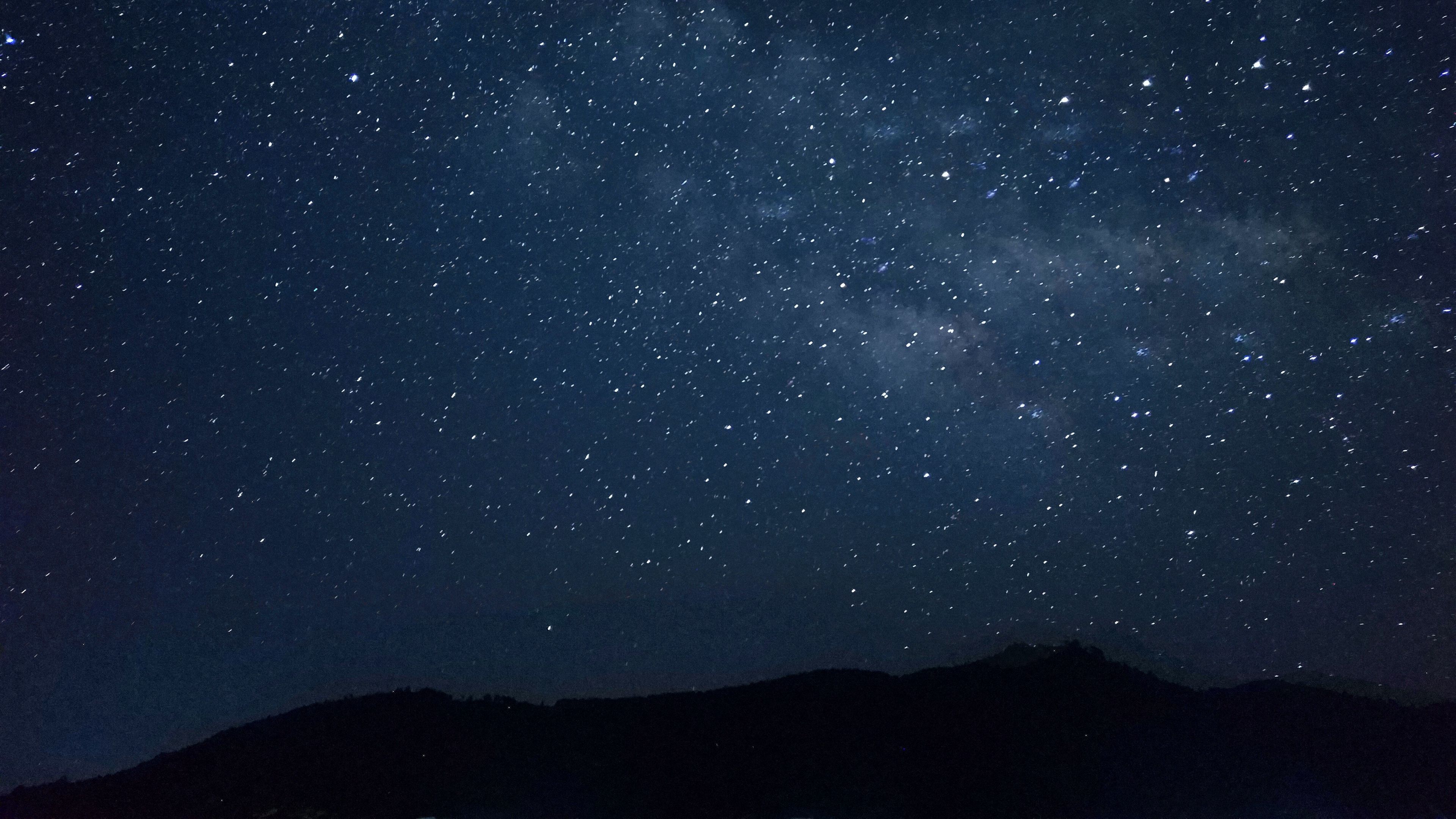 starry sky, night, space, stars, 4k, HD Wallpaper