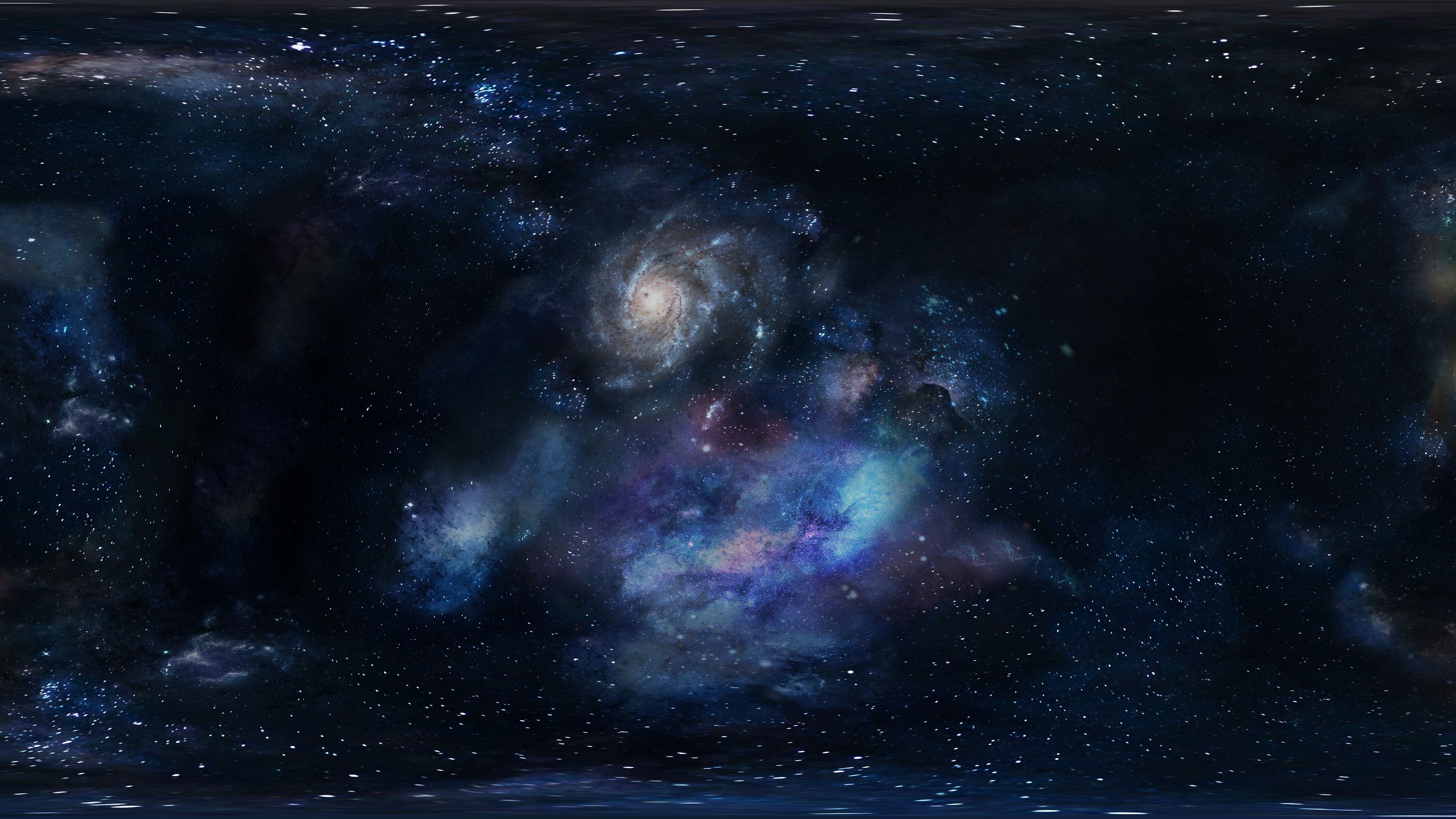 galaxy, space, stars, 4k, HD Wallpaper