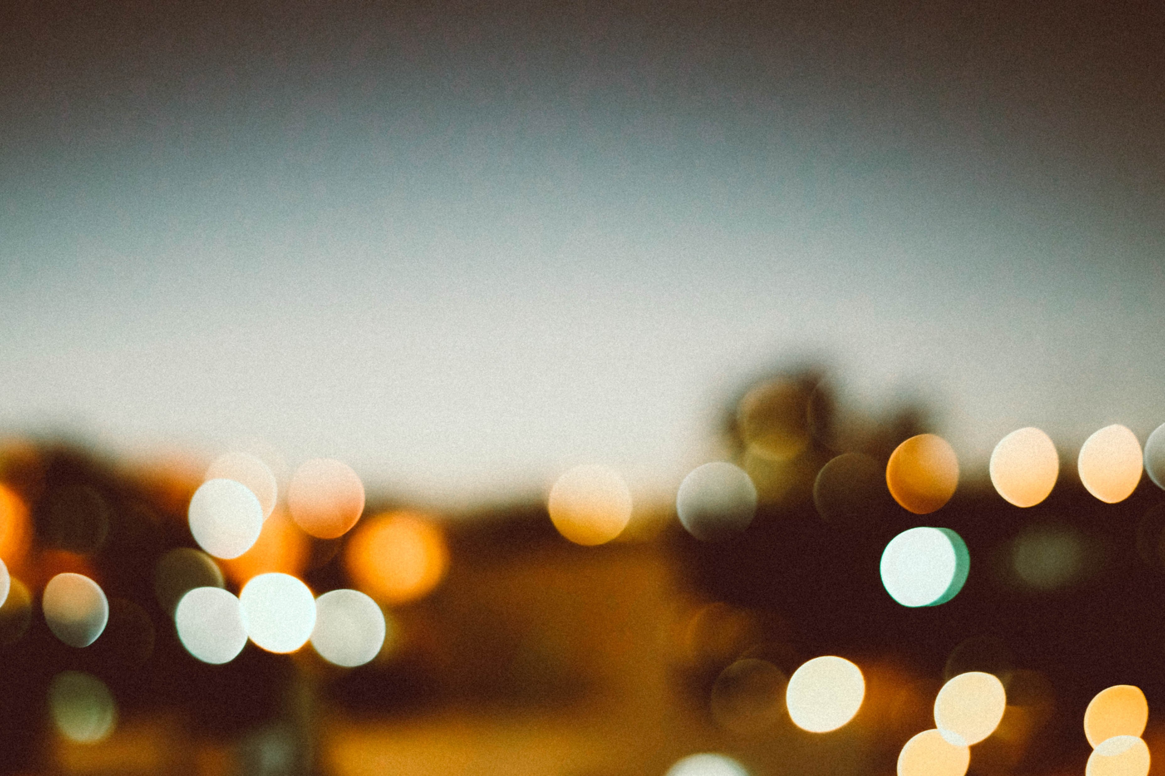 bokeh light late afternoon and juiz de fora 4k, HD Wallpaper