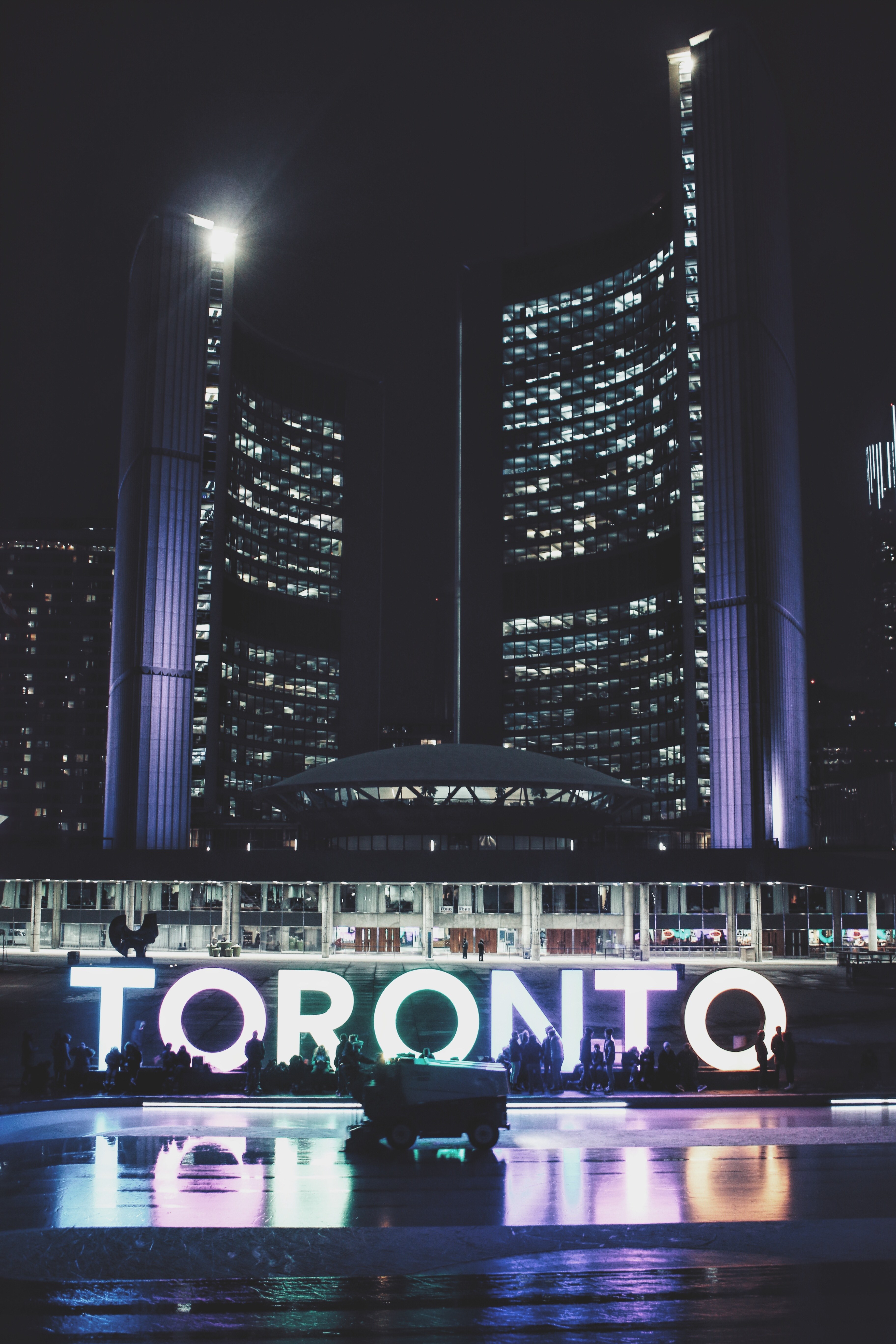 architecture light city light and skyline hd, 4k, Phone HD Wallpaper