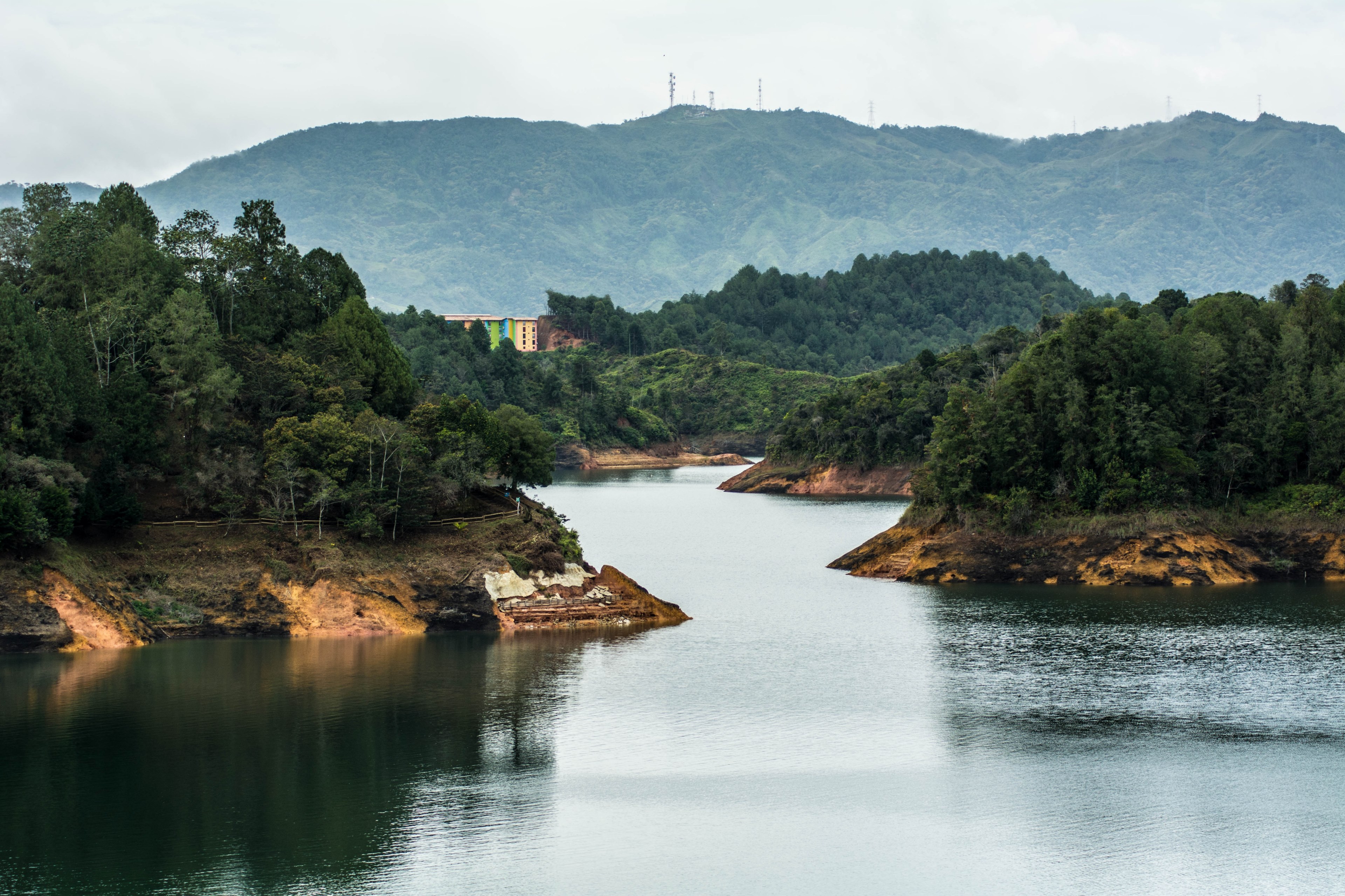 water idyllic rocky and calm 4k, HD Wallpaper