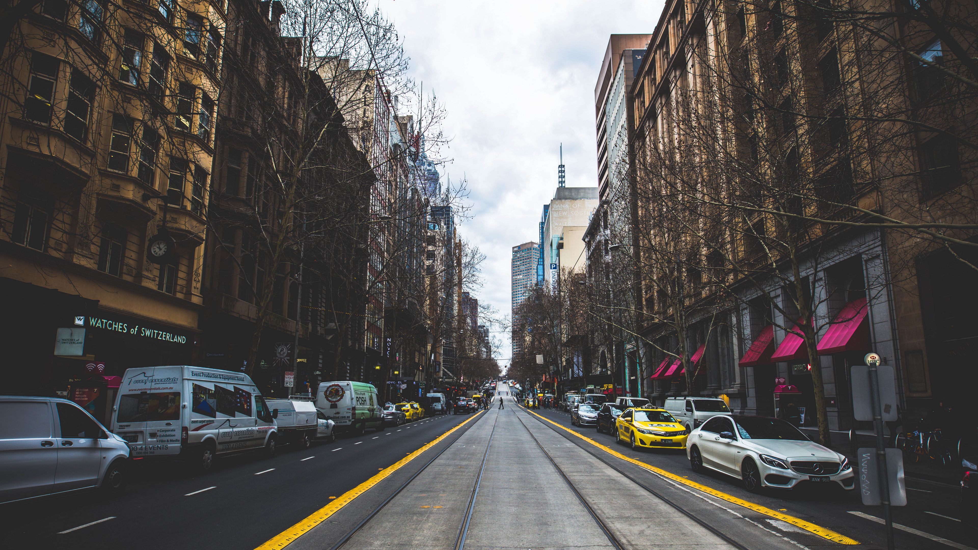 city, street, road, 4k, HD Wallpaper