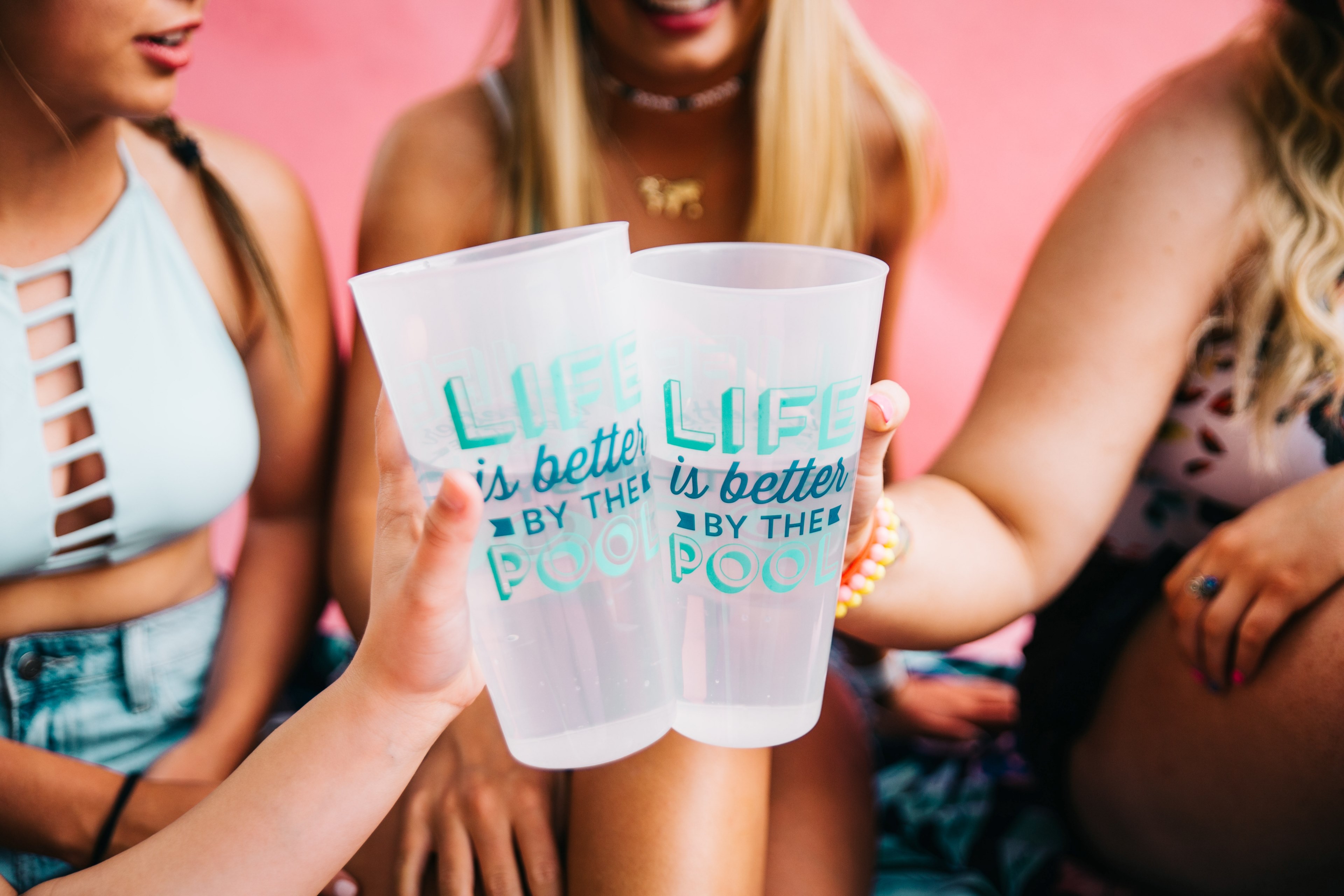 friends cup pool party and party 4k, HD Wallpaper