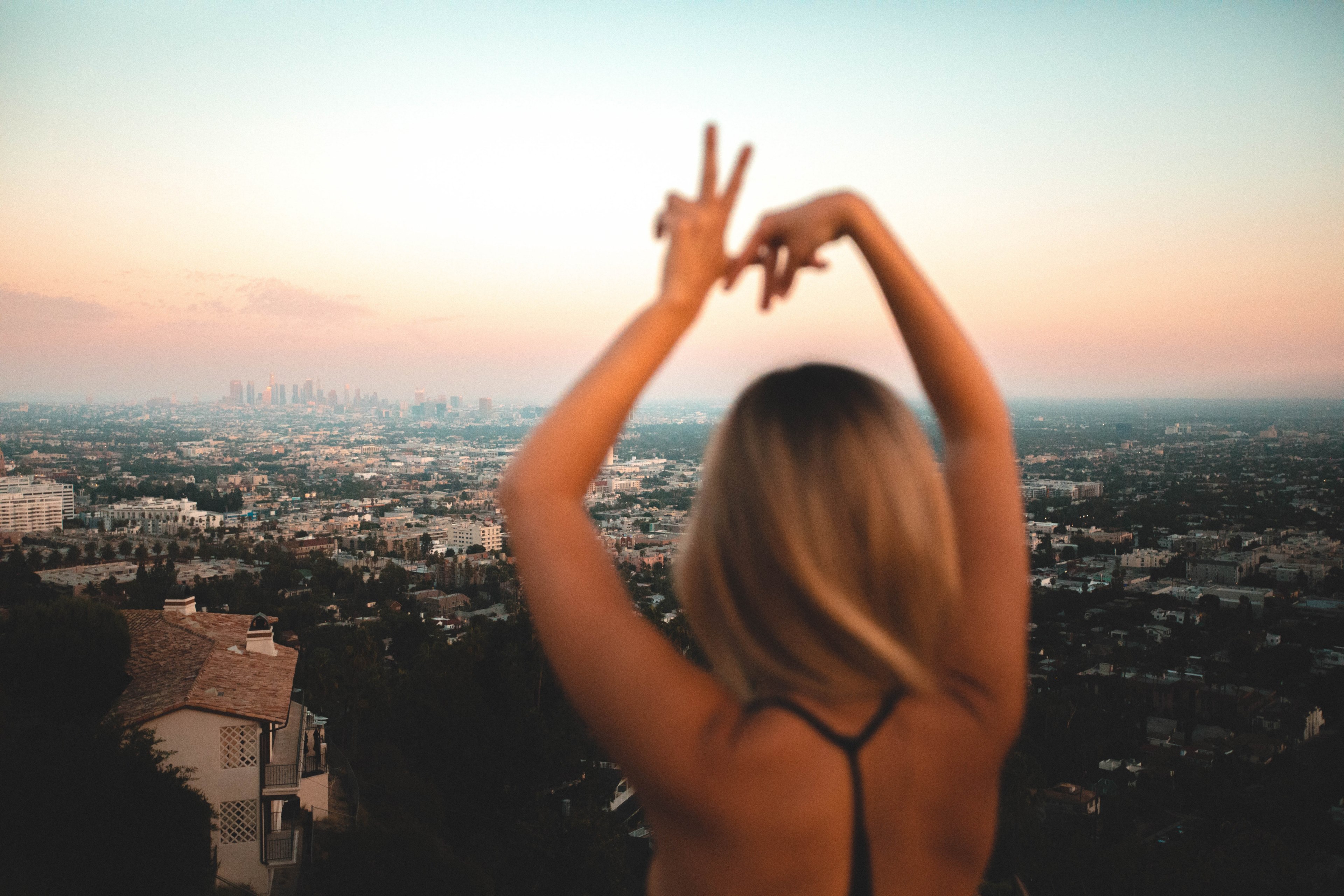 los angeles with carleighelise 4k, HD Wallpaper