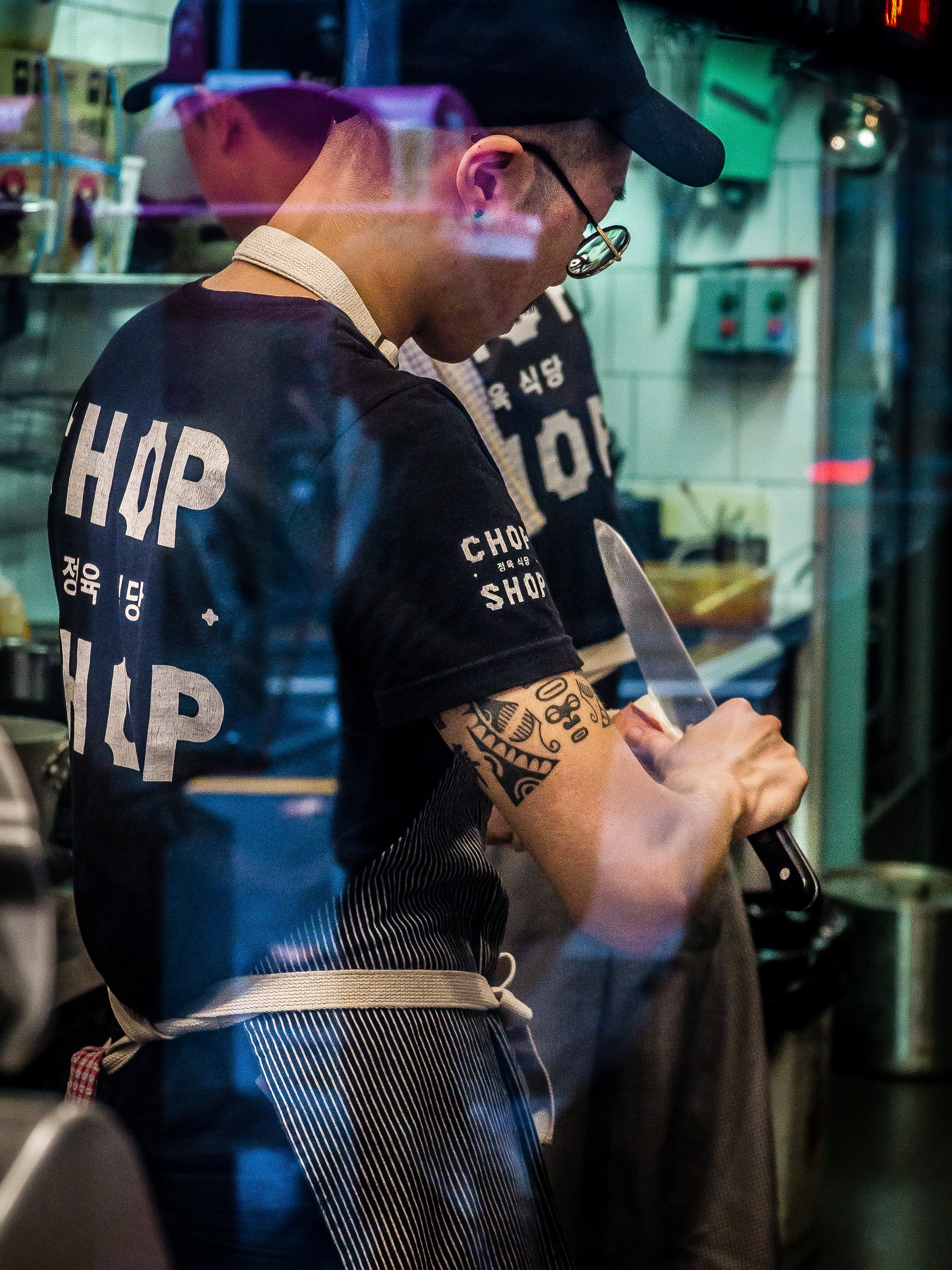 tattoo chopping dinner and lunch hd, 4k, Phone HD Wallpaper