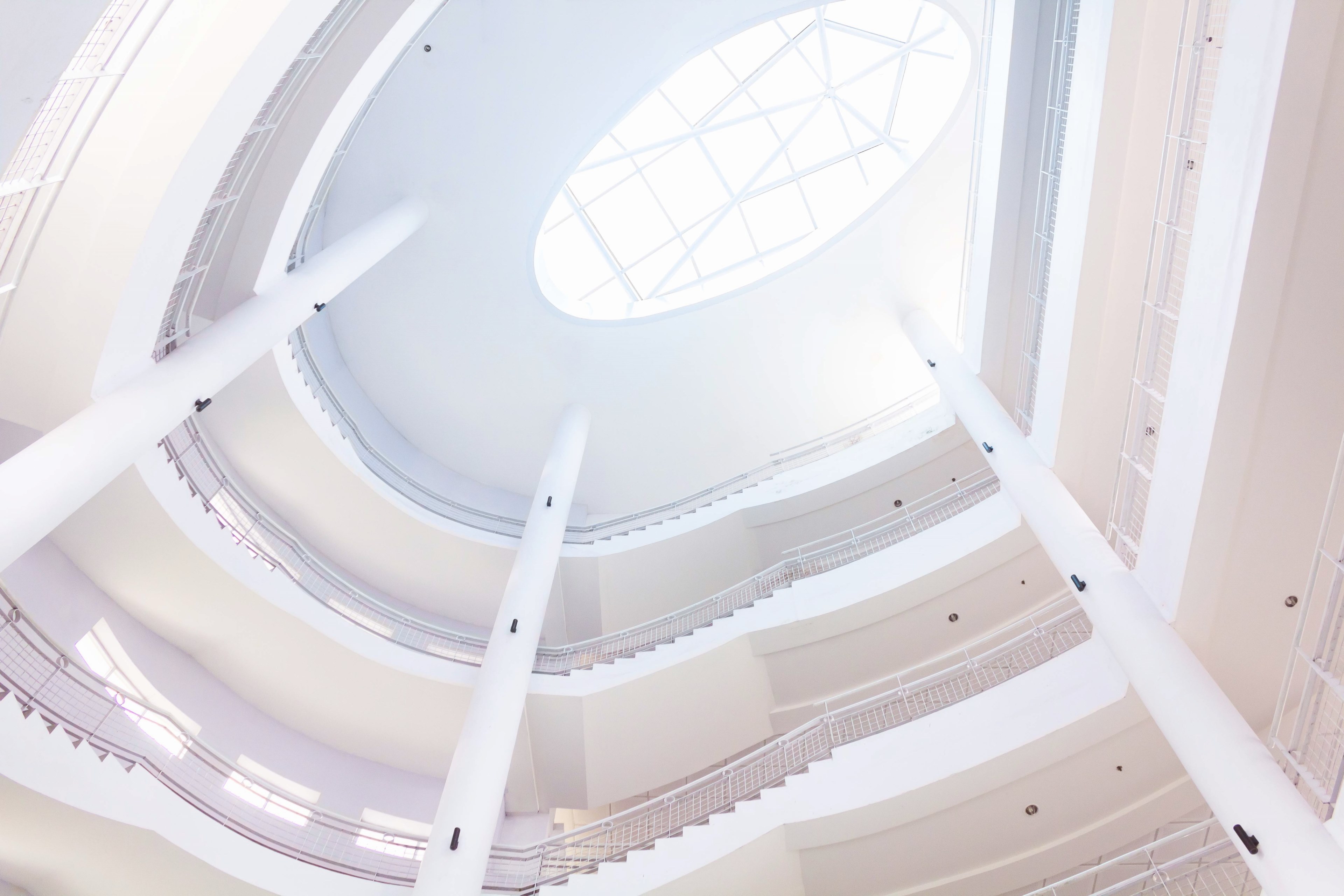 light arch building and hollow 4k, HD Wallpaper