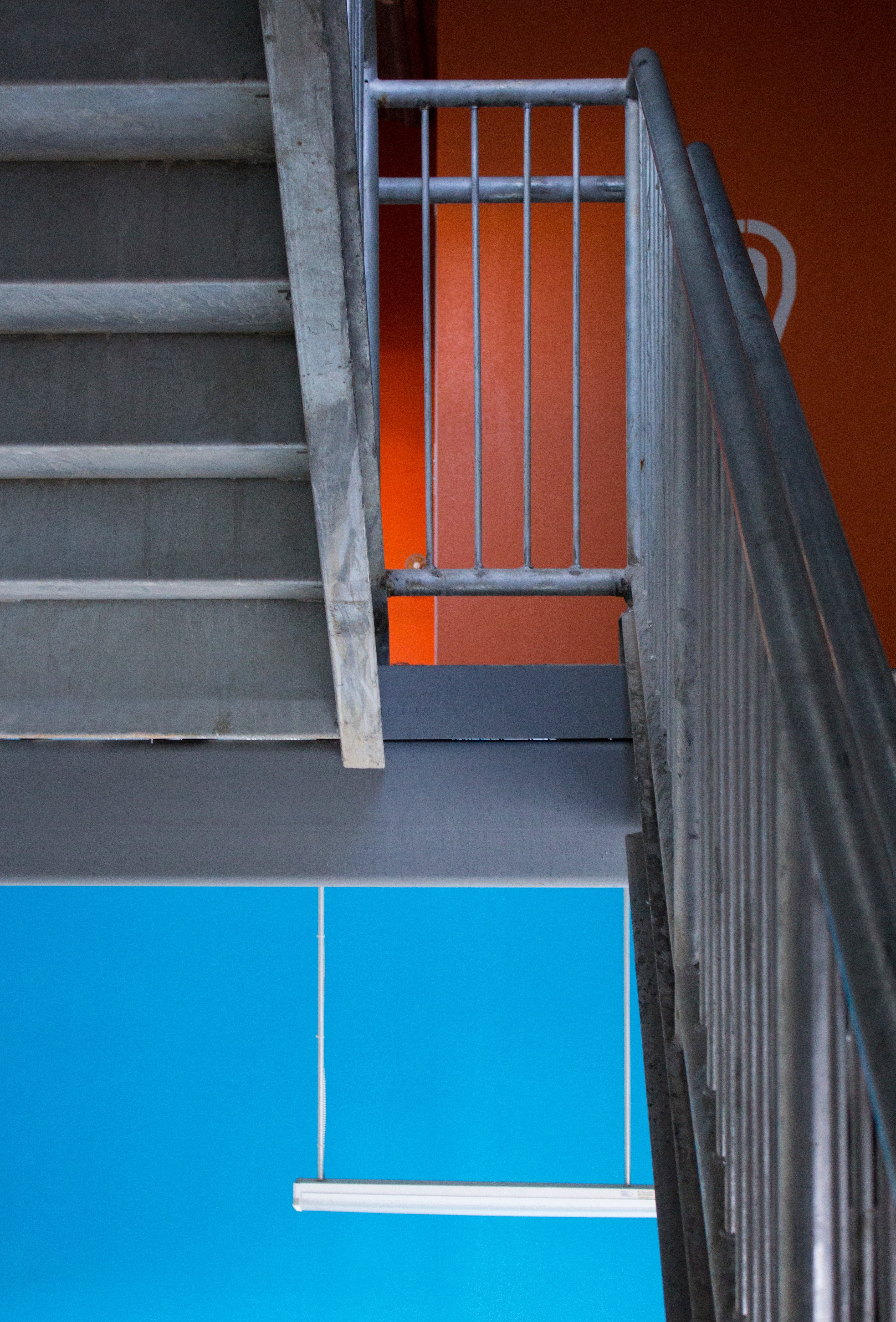 color parking garage rail and gate hd, 4k, Phone HD Wallpaper