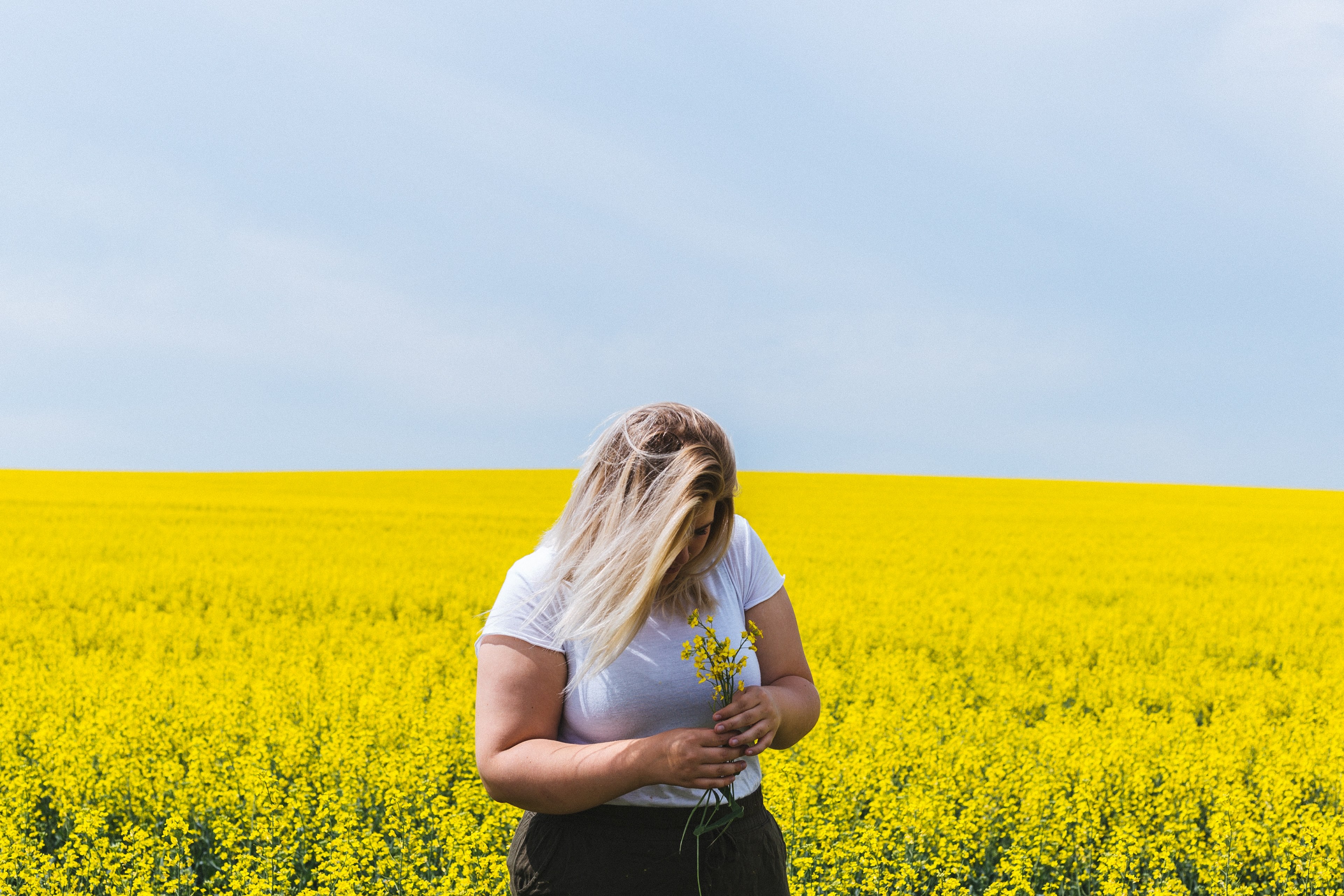 flower person independant and feminine 4k, HD Wallpaper