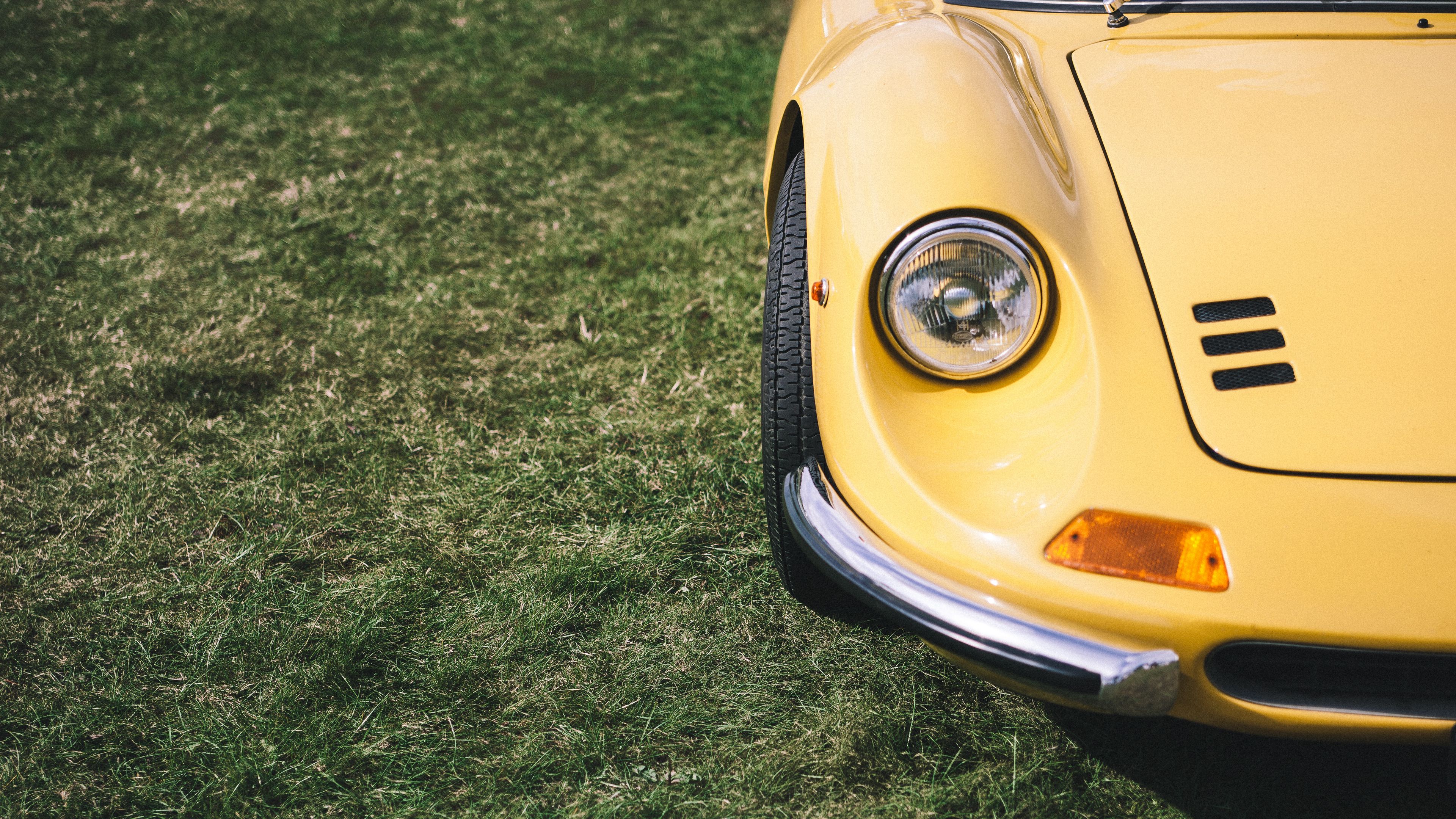 headlight, wheel, car, 4k, HD Wallpaper