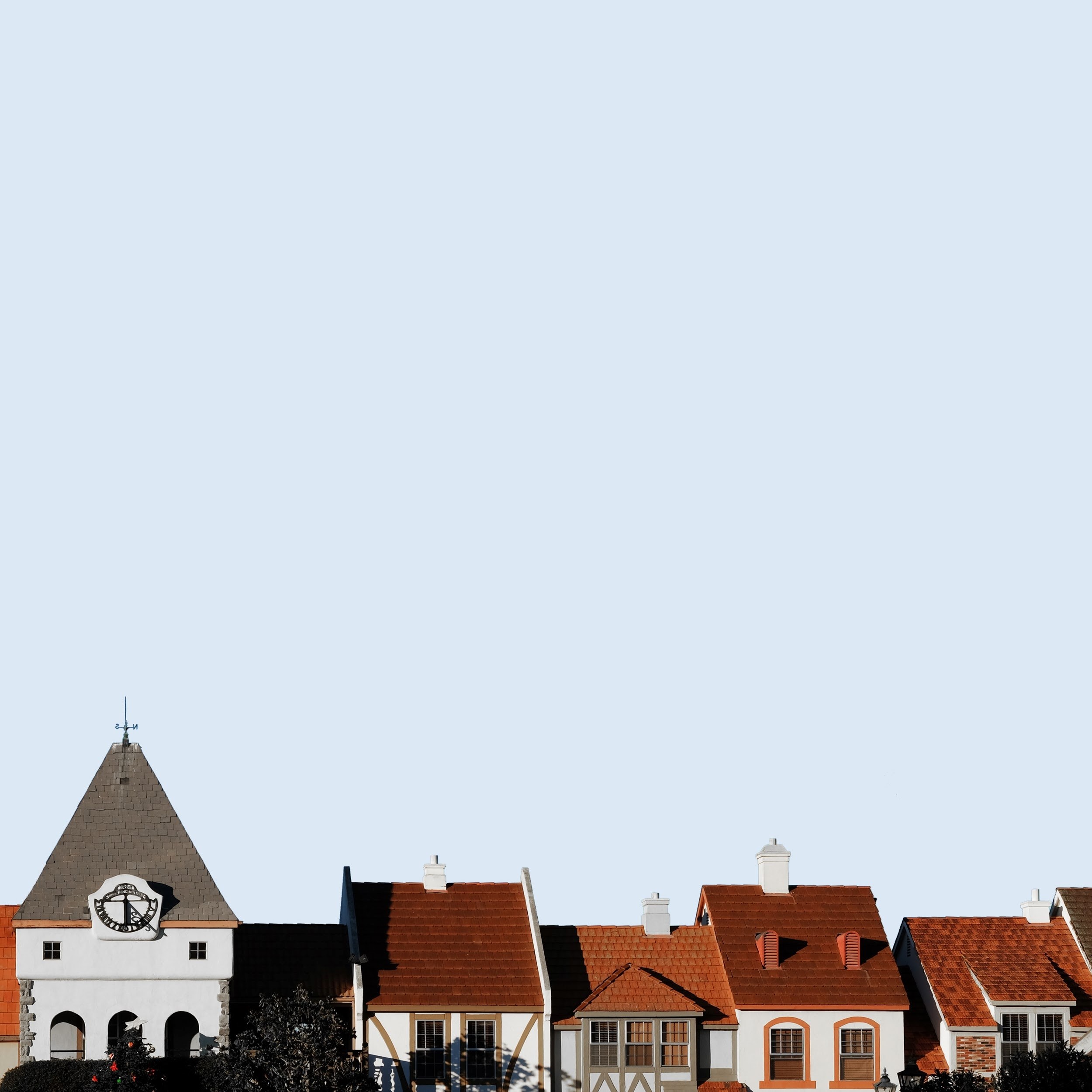 rooftop roof chimney and sky 4k, HD Wallpaper
