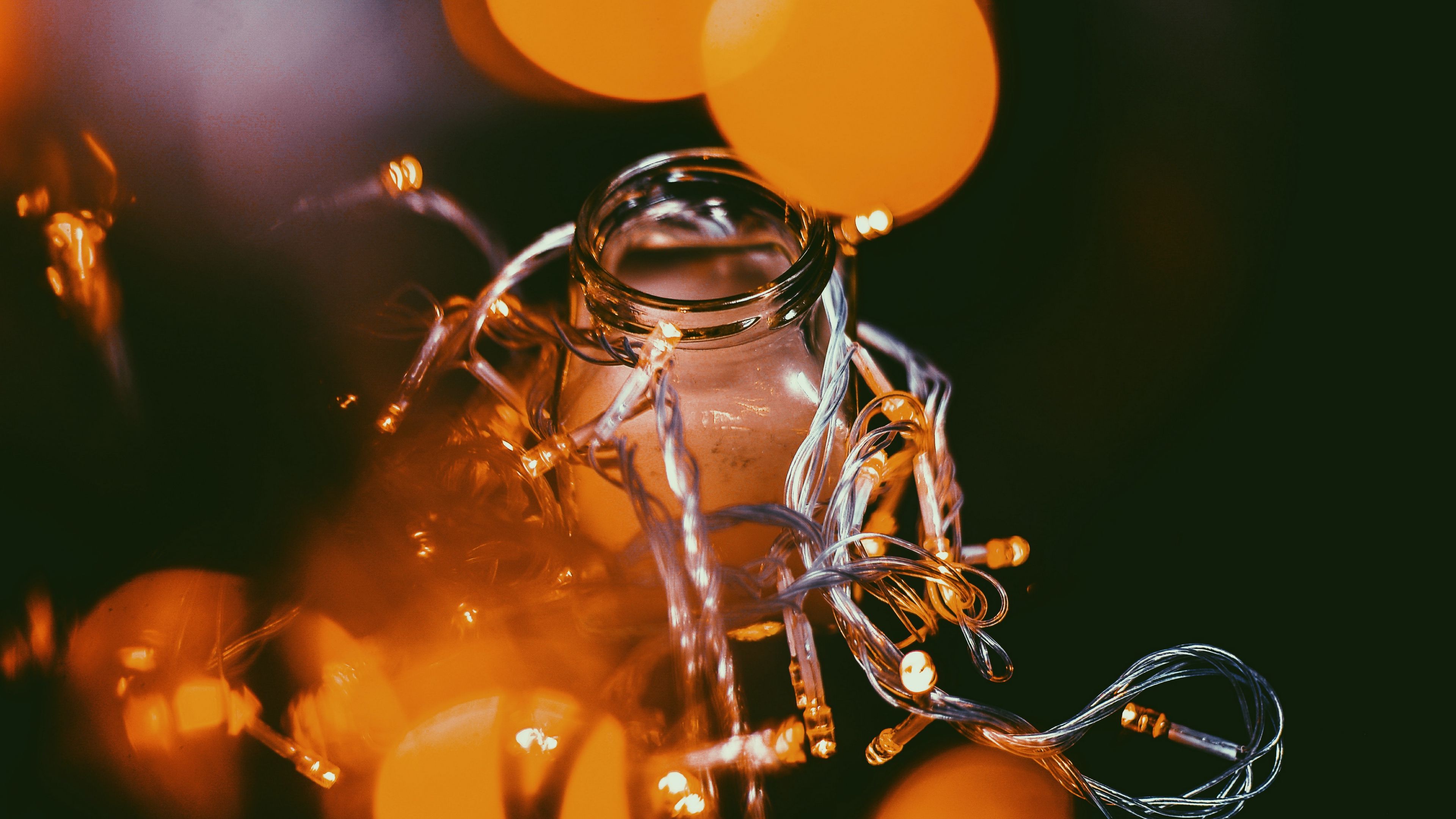 garland, bank, glare, 4k, HD Wallpaper