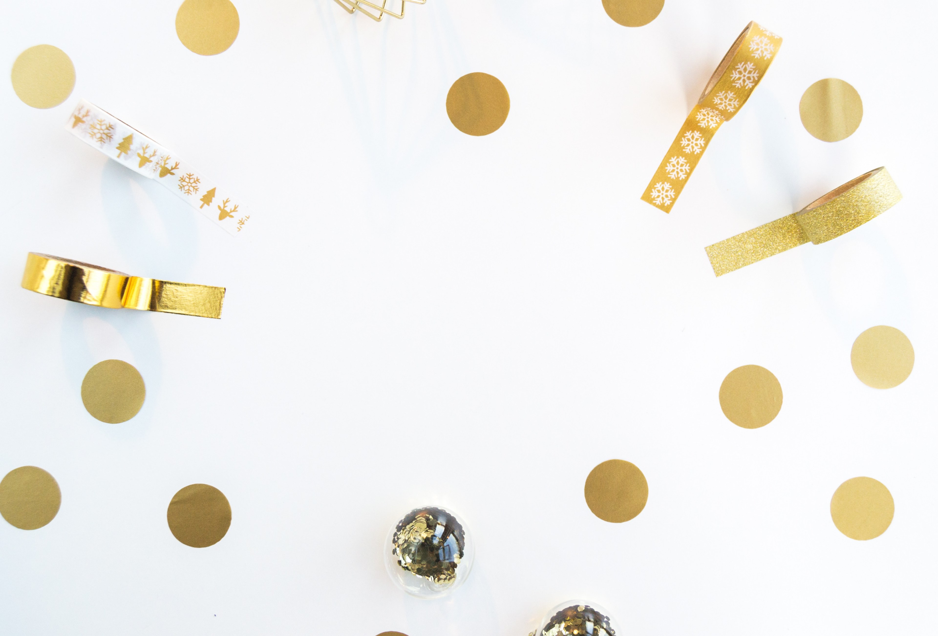christmas frame composition 4k, HD Wallpaper