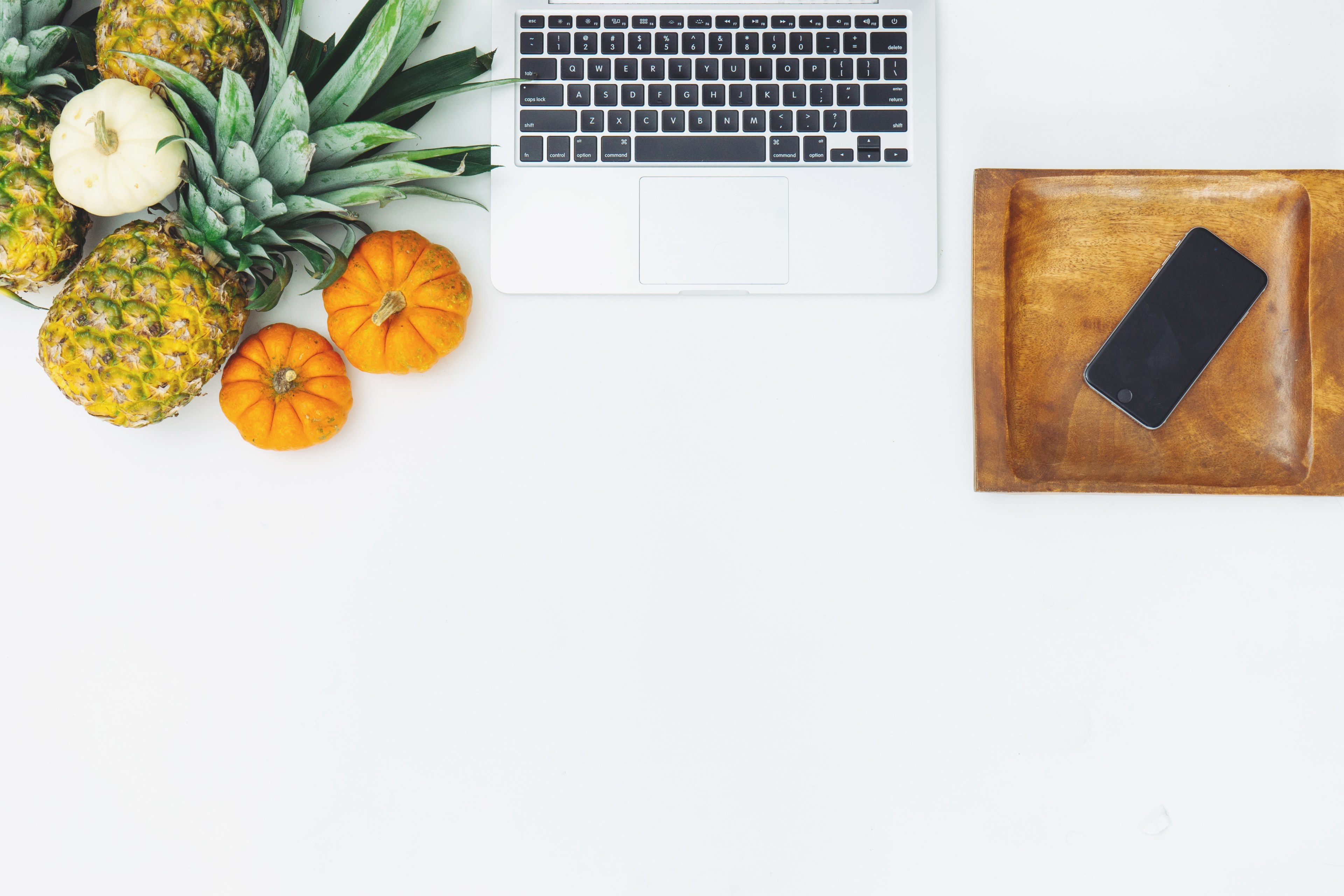 flatlay overhead gourd and fruit 4k, HD Wallpaper