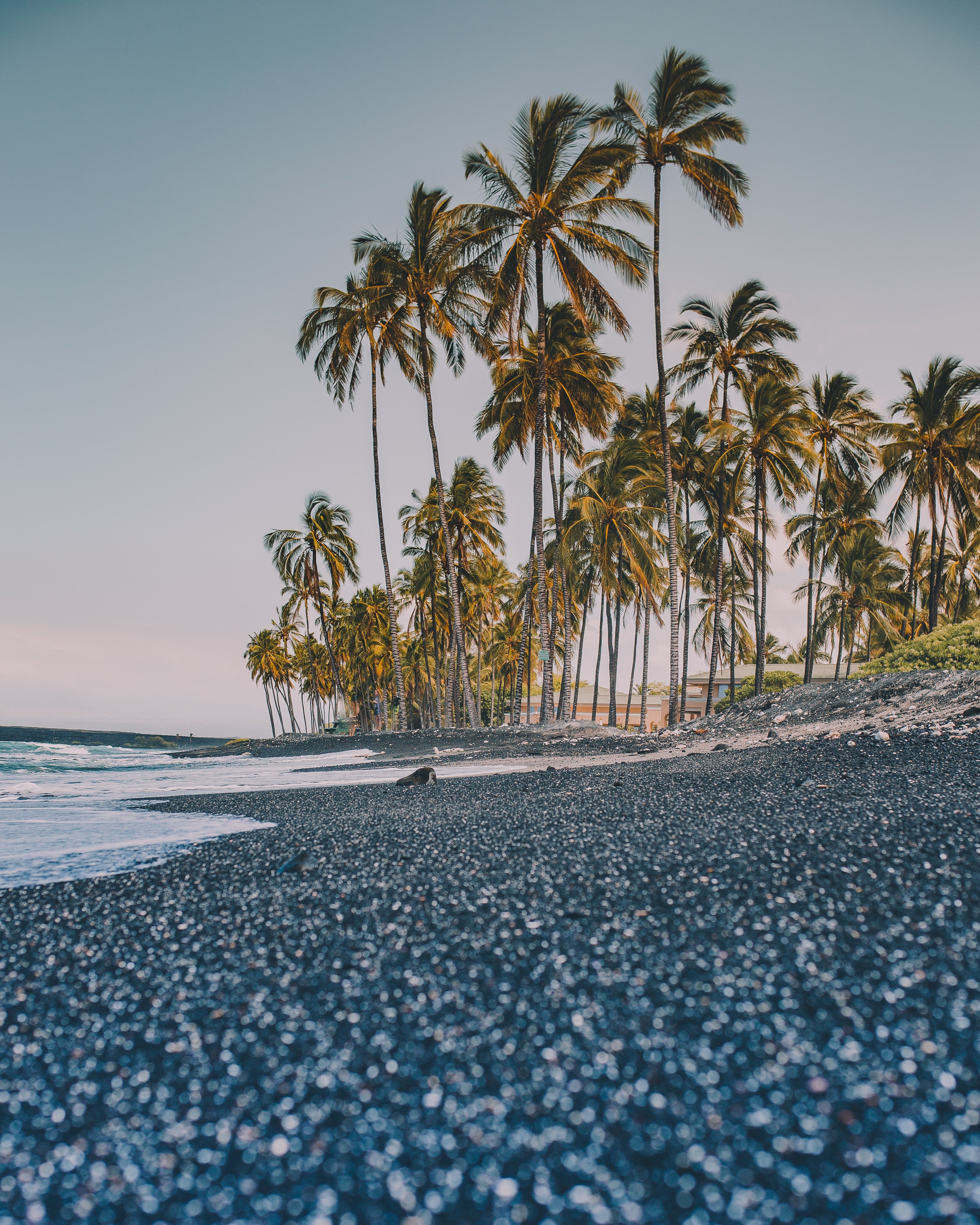 have you ever seen a black sand beach 4k, Phone HD Wallpaper
