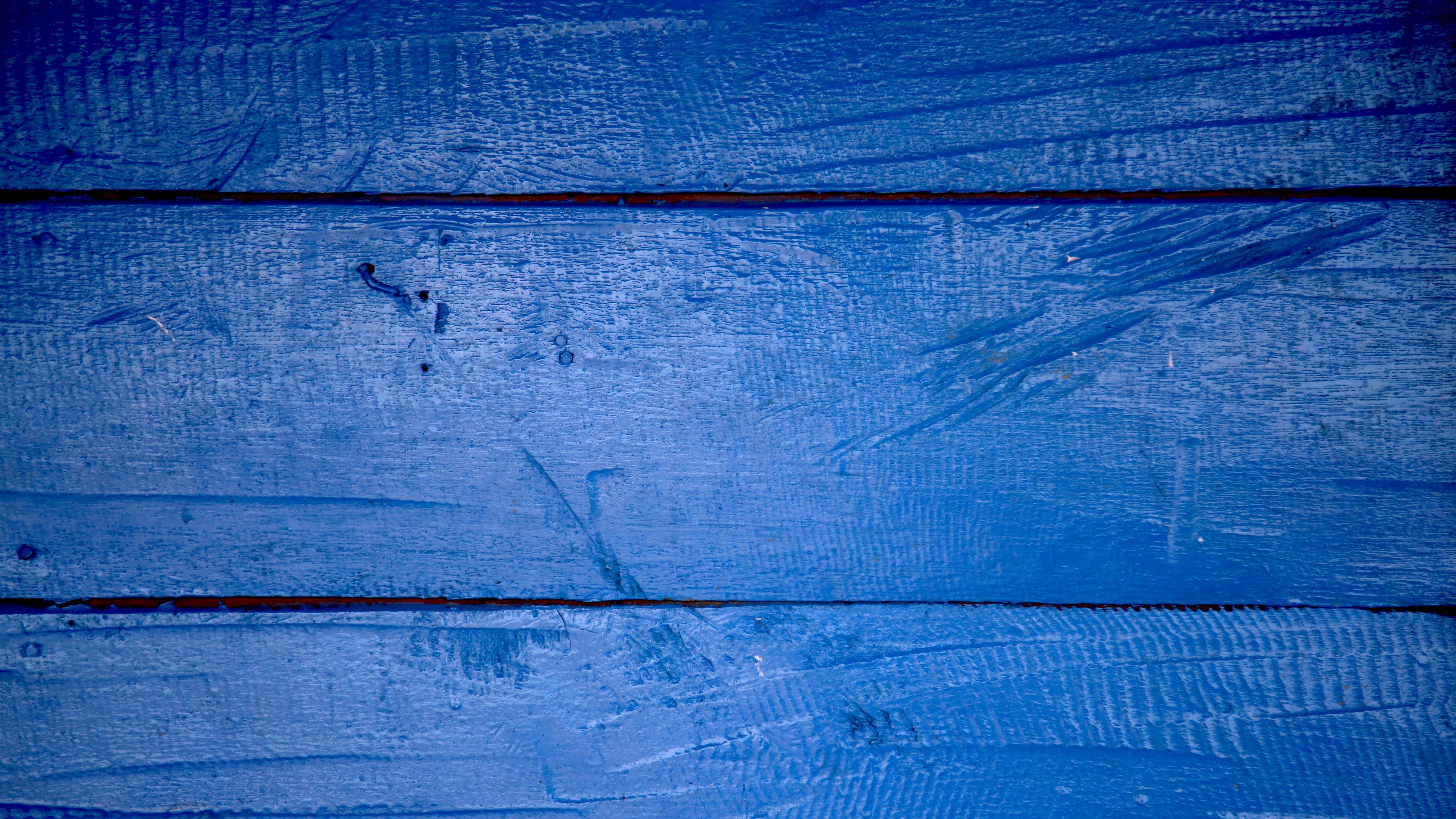 texture, wood, blue, 4k, HD Wallpaper