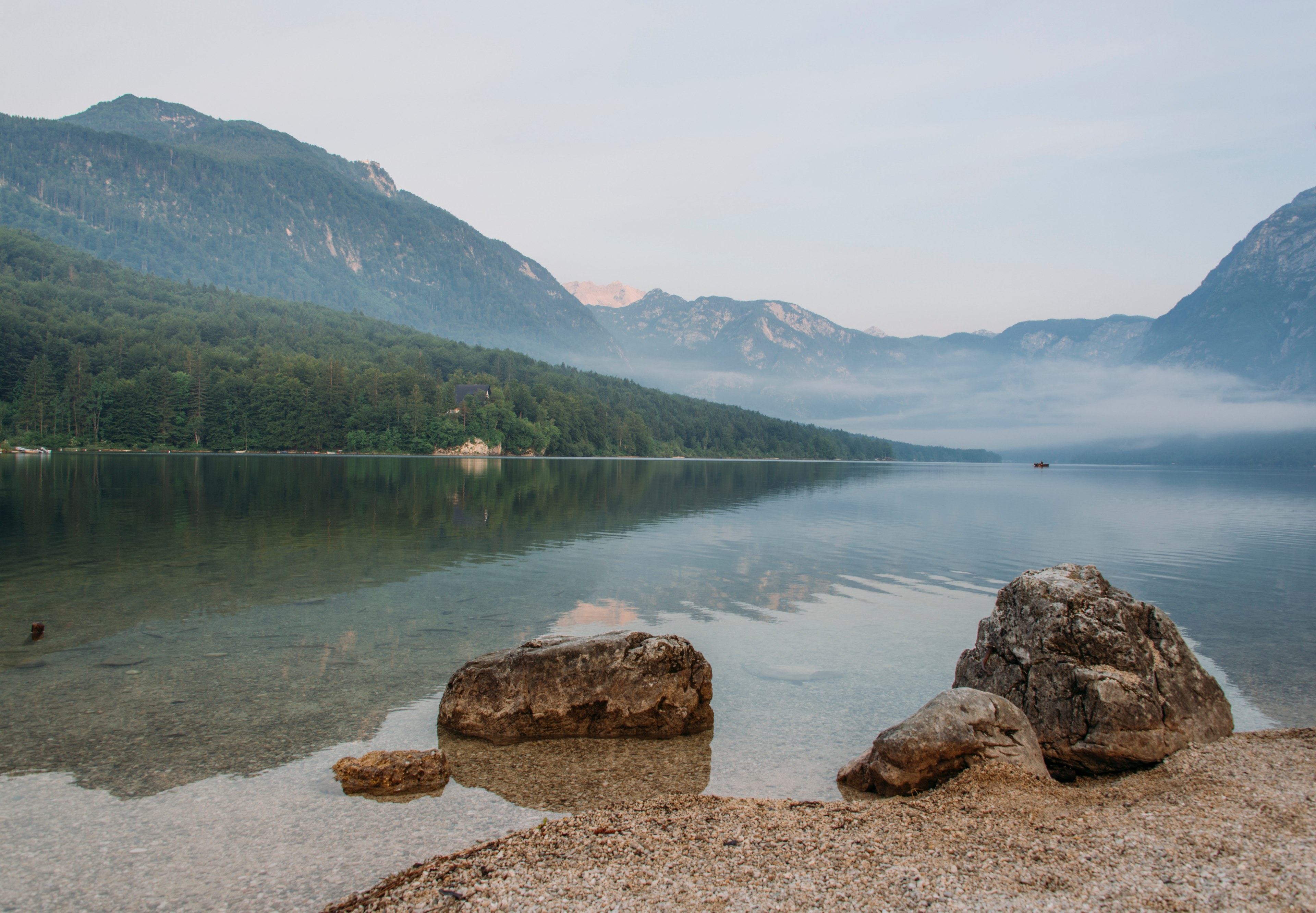 clear still waters reflect the snowy mountainscape, mountain reflections 4k, HD Wallpaper