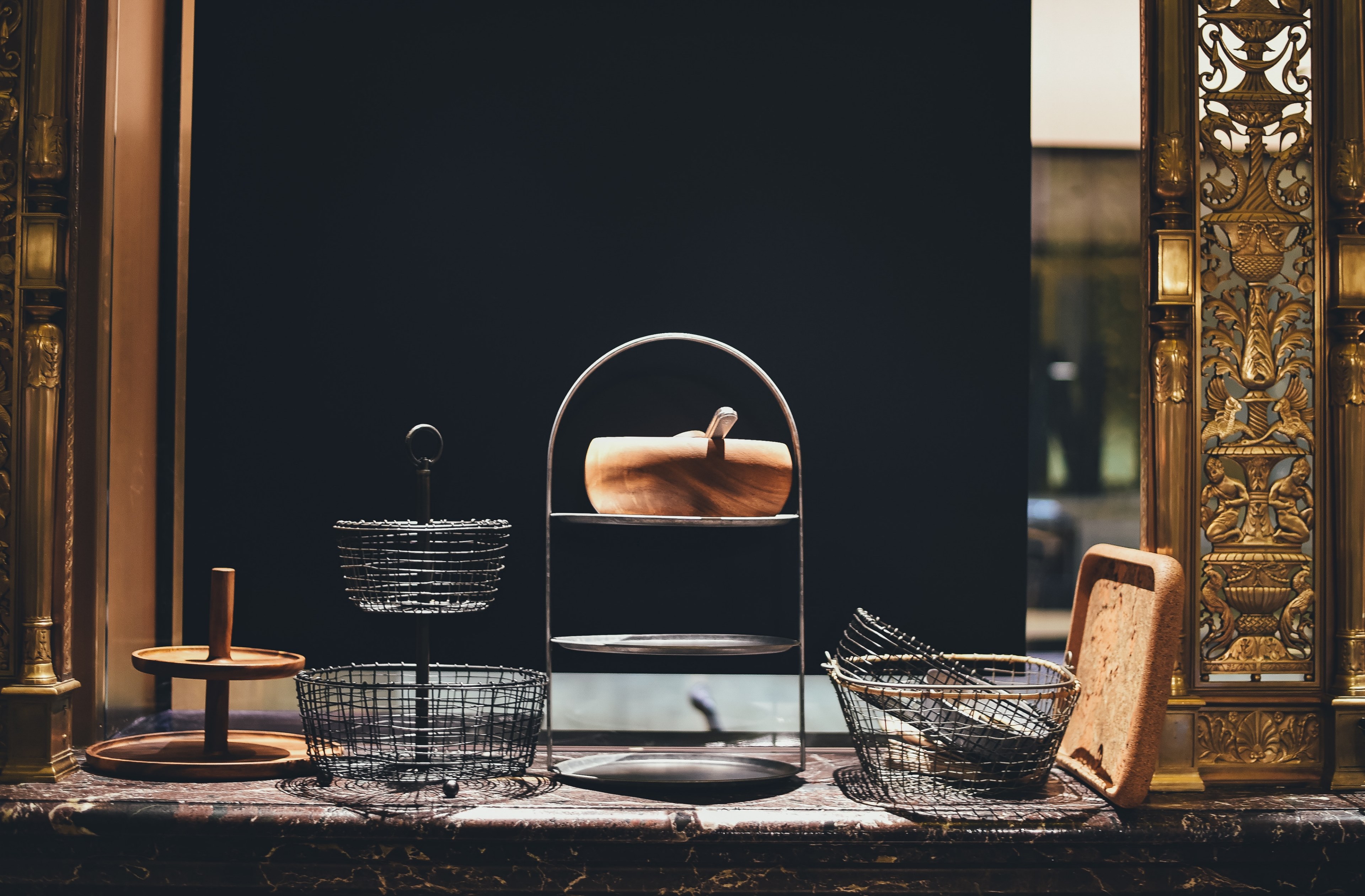 collective crew interior and cake stand 4k, HD Wallpaper