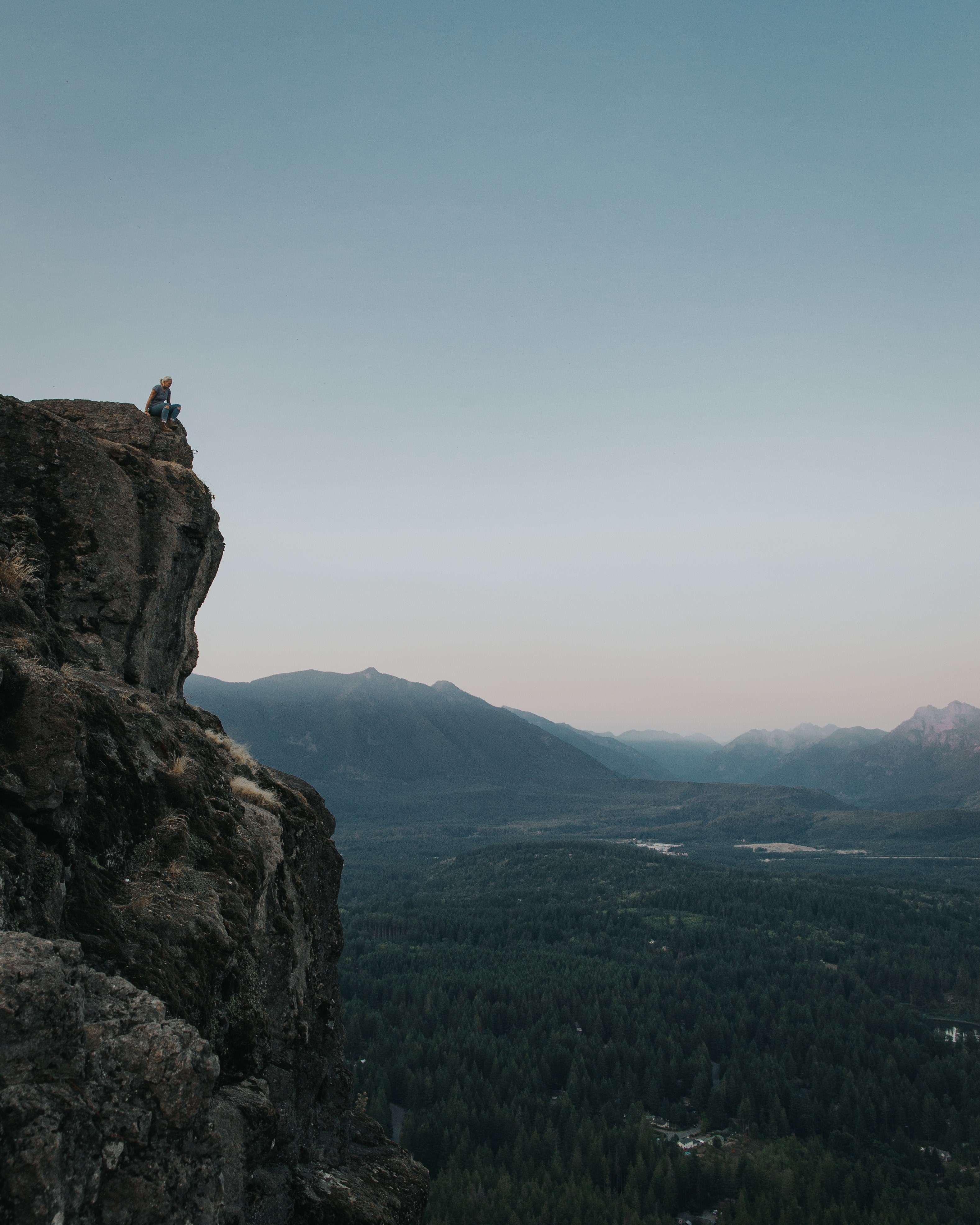mountain rock cliff and tree hd, 4k, Phone HD Wallpaper