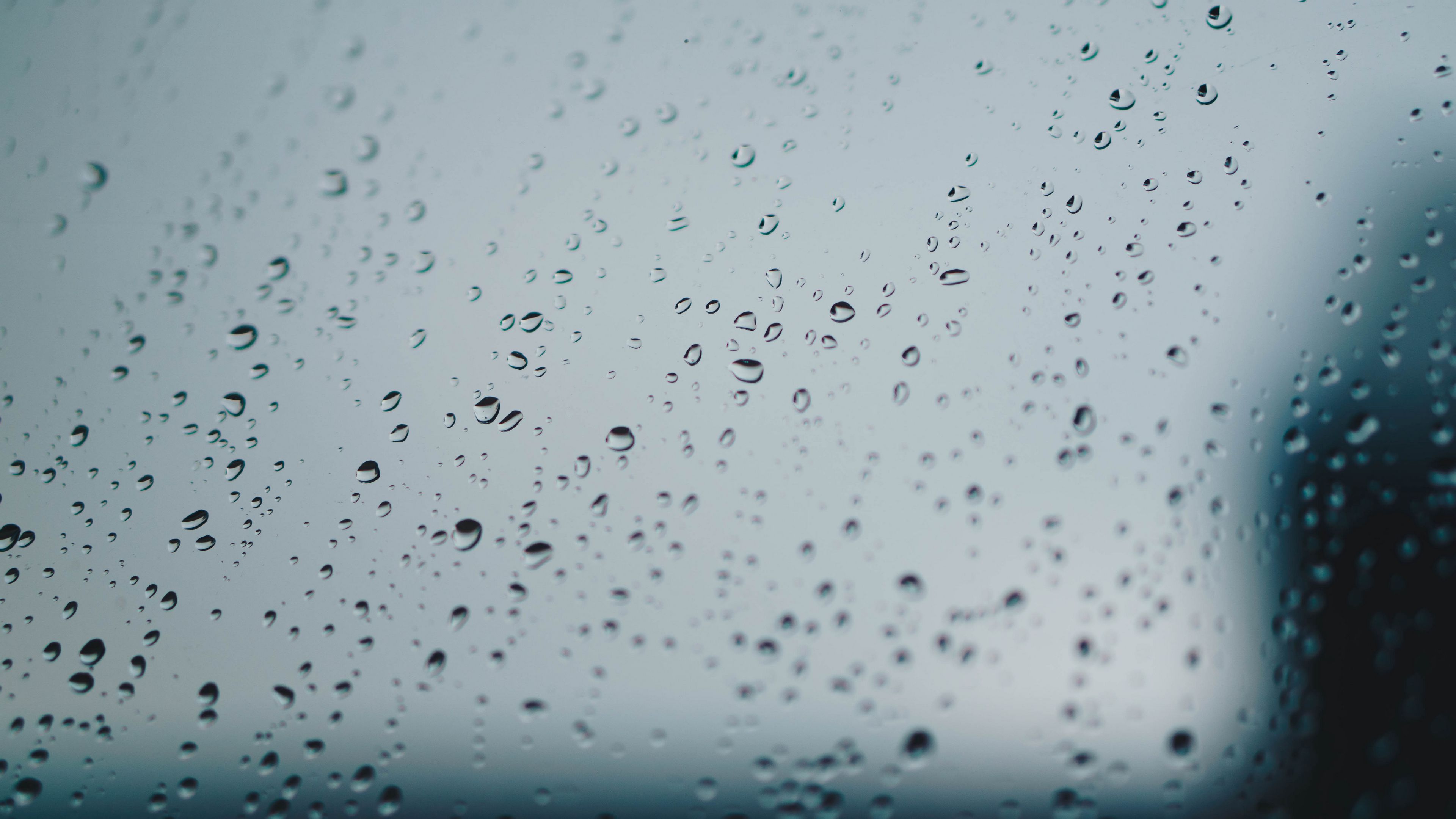 drops, glass, surface, 4k, HD Wallpaper