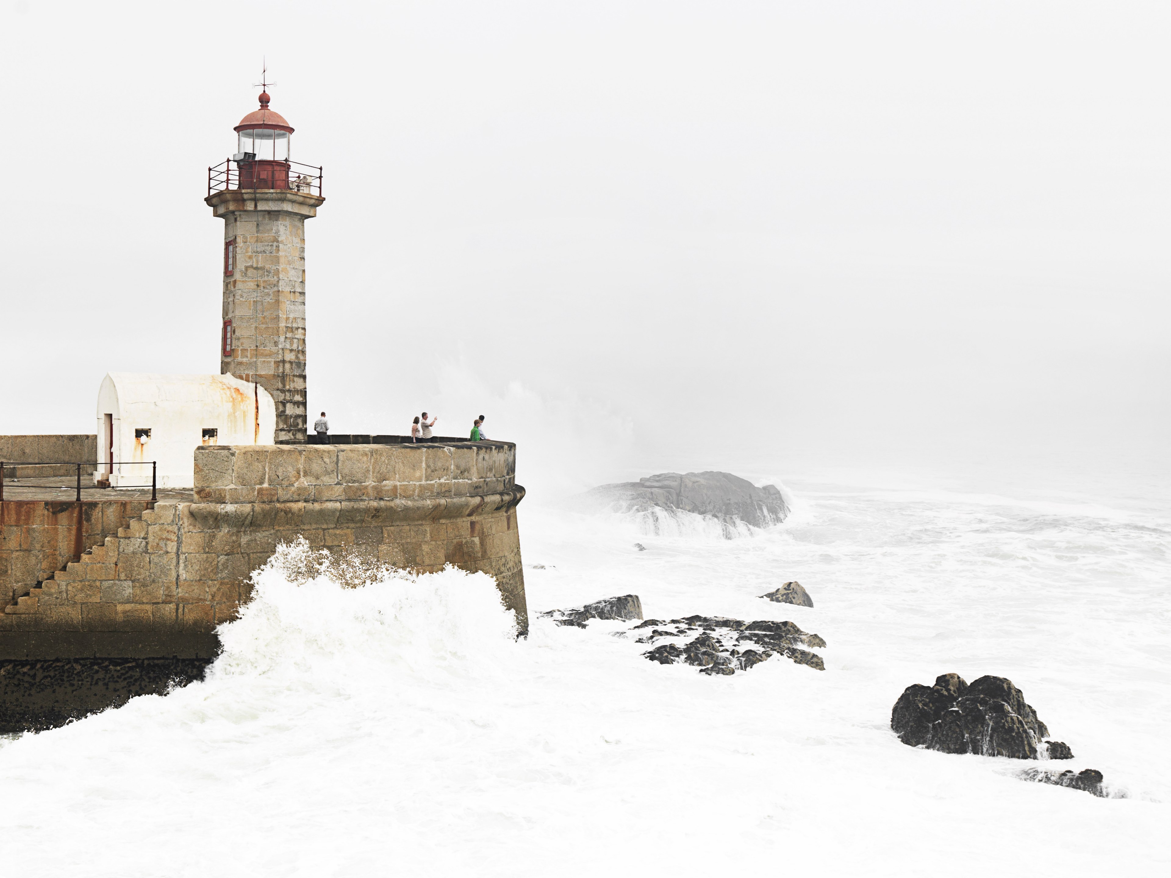 beacon lighthouse ocean and sea 4k, HD Wallpaper