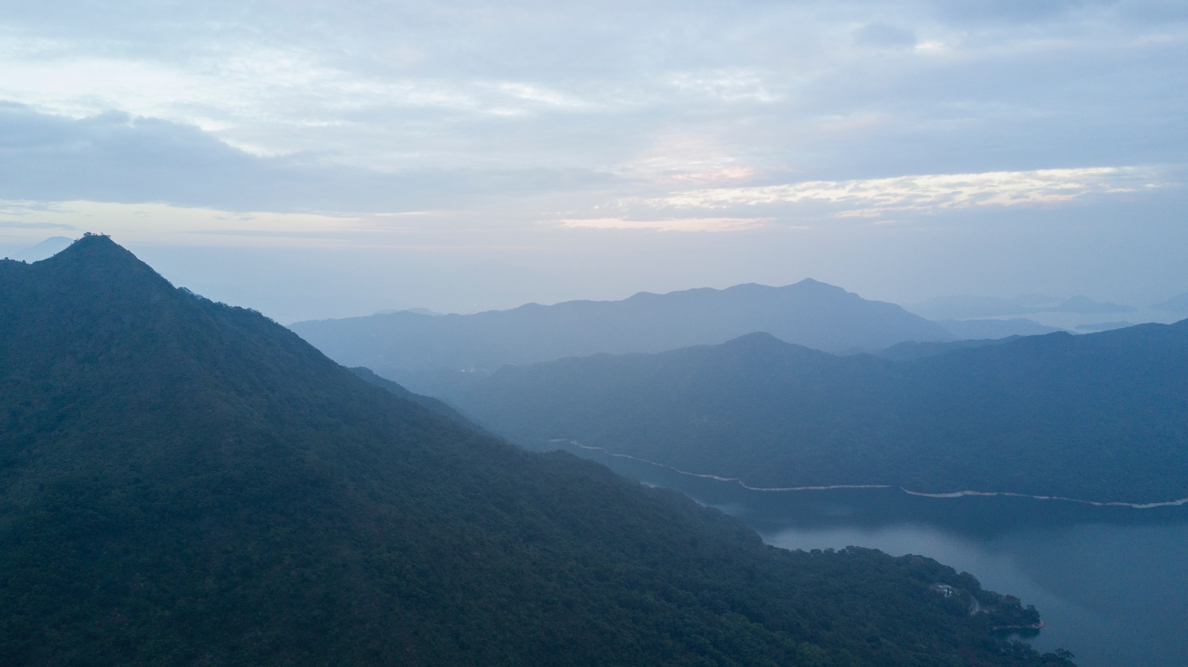 sunset in hsien ku fung hong kong 4k, HD Wallpaper