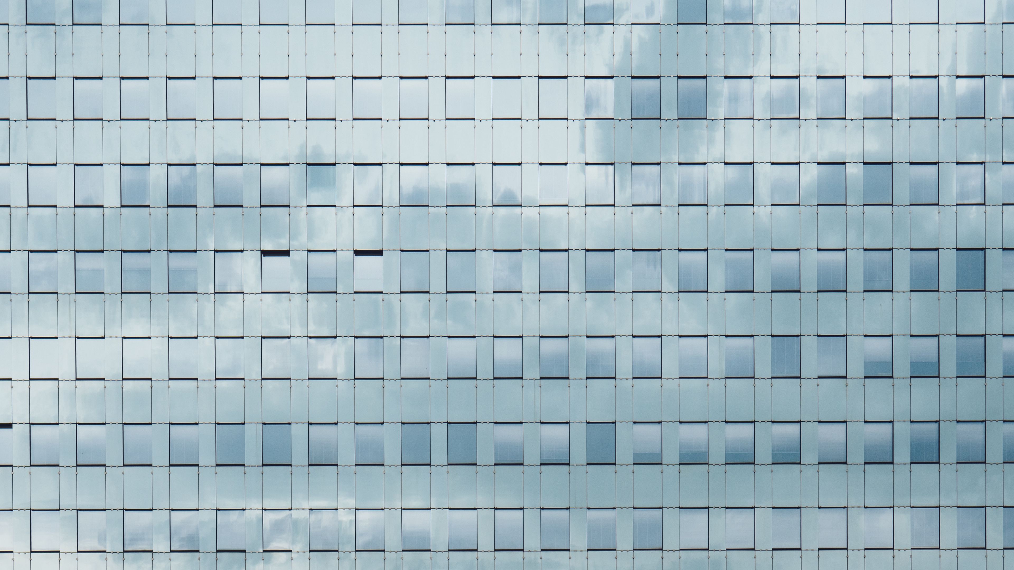building, facade, windows, glass, 4k, HD Wallpaper