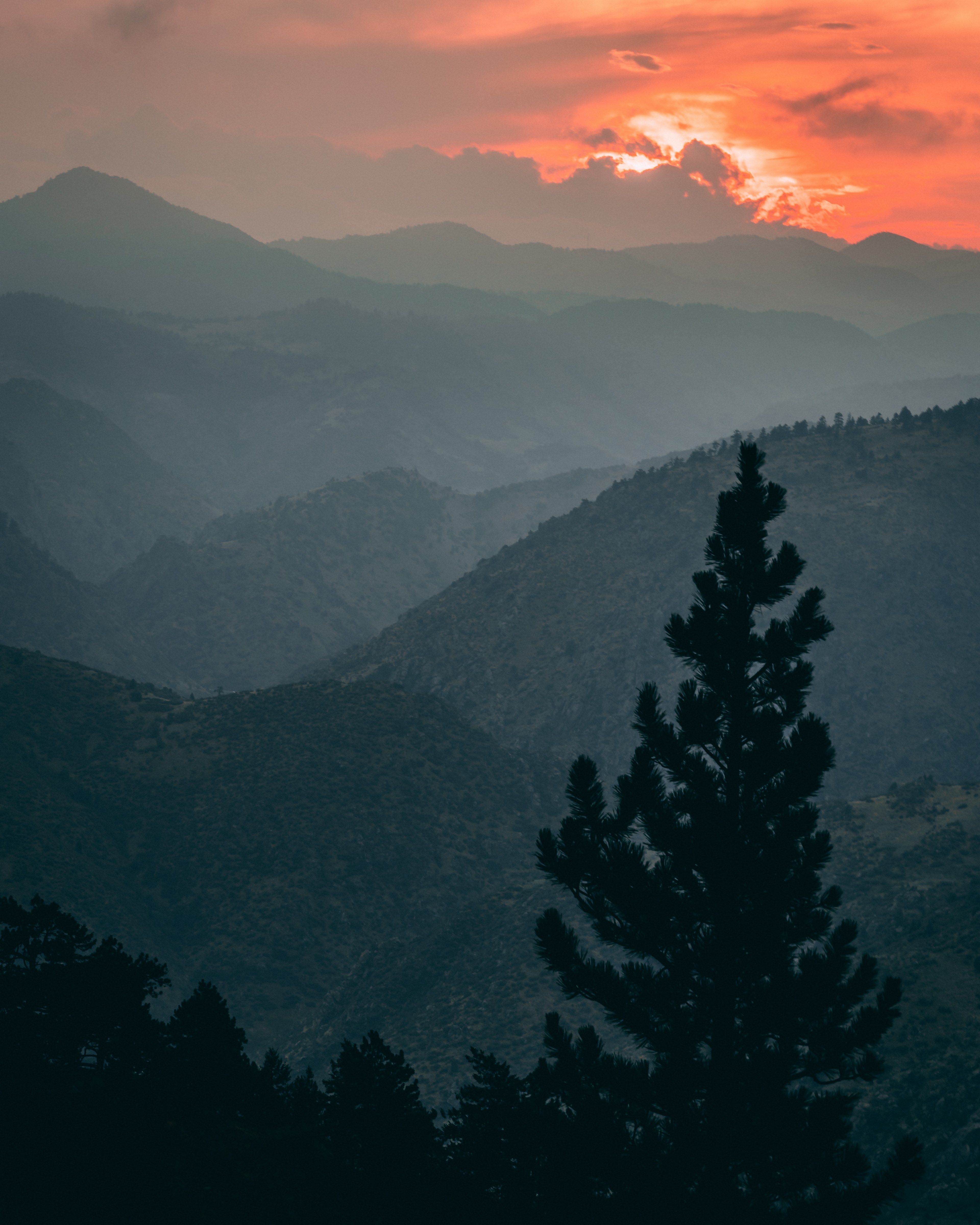 lookout mountain skyfire 4k, Phone HD Wallpaper