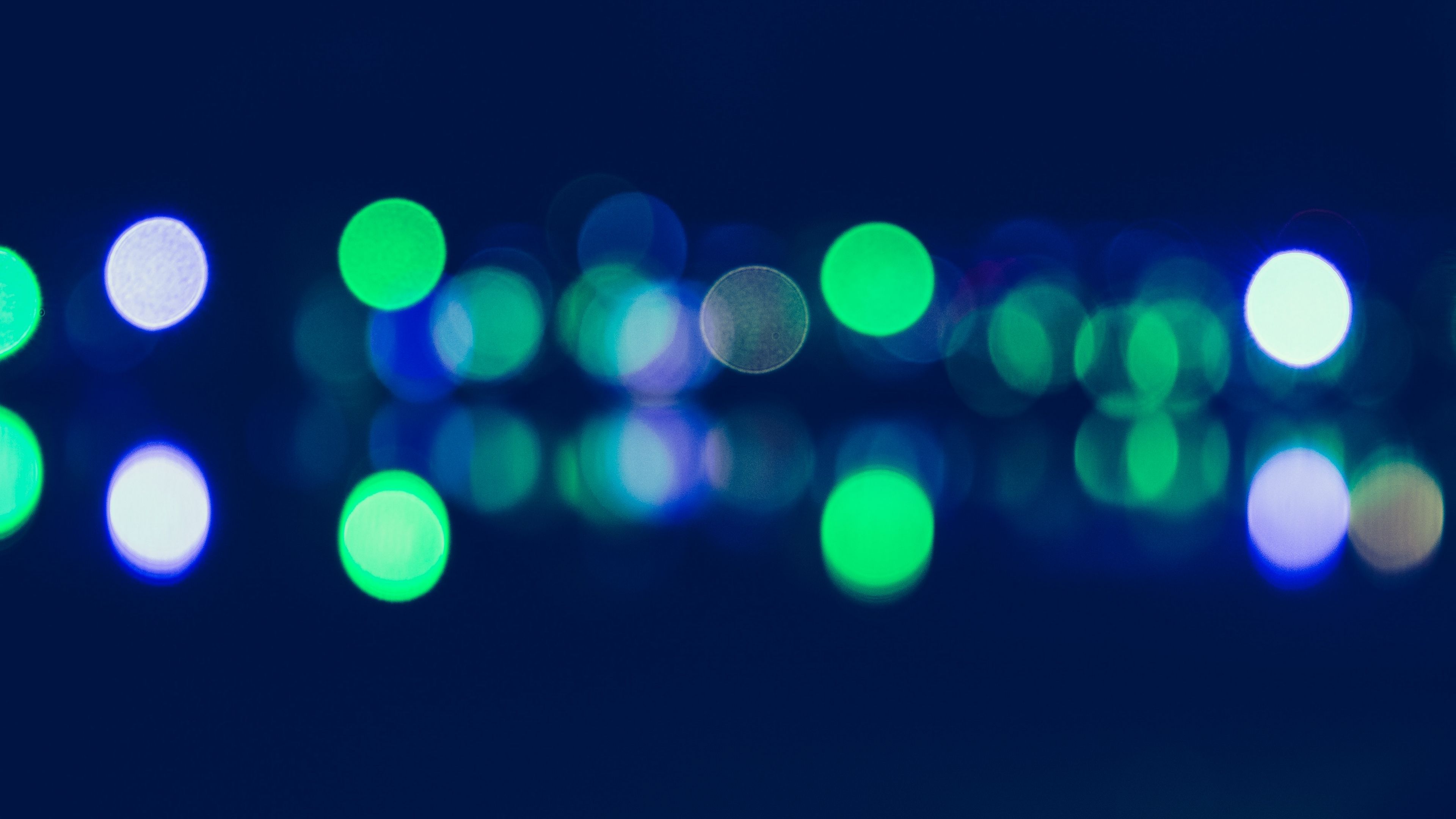 highlights, green, blue, 4k, HD Wallpaper
