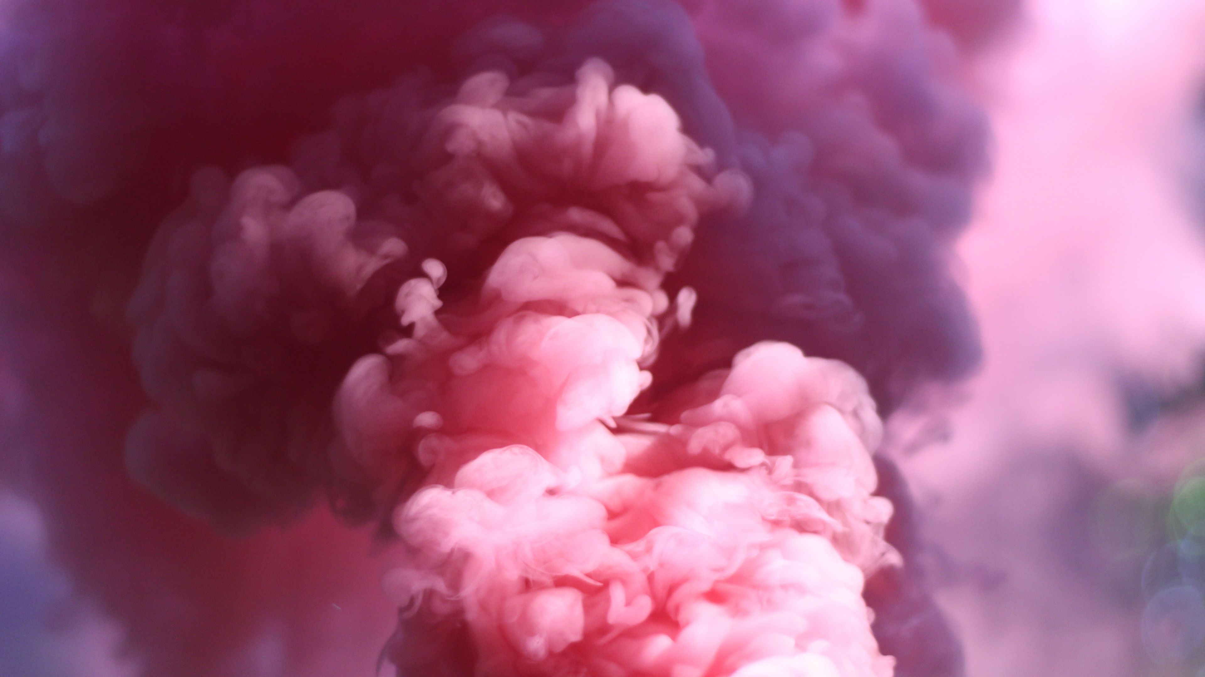 smoke, pink, shroud, 4k, HD Wallpaper