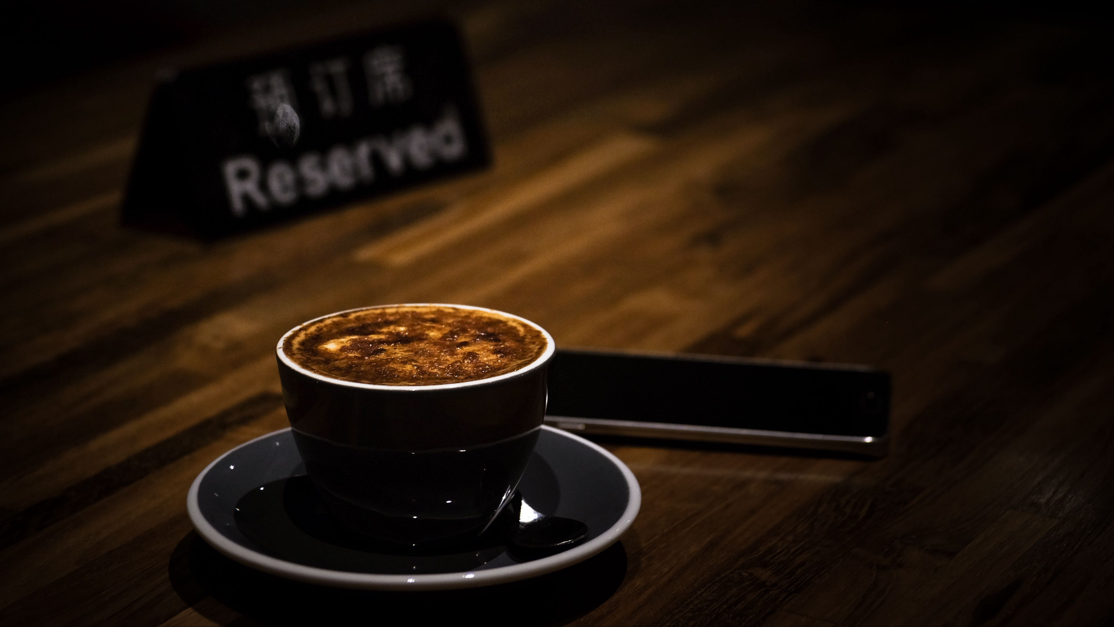 coffee, cappuccino, cup, foam, 4k, HD Wallpaper