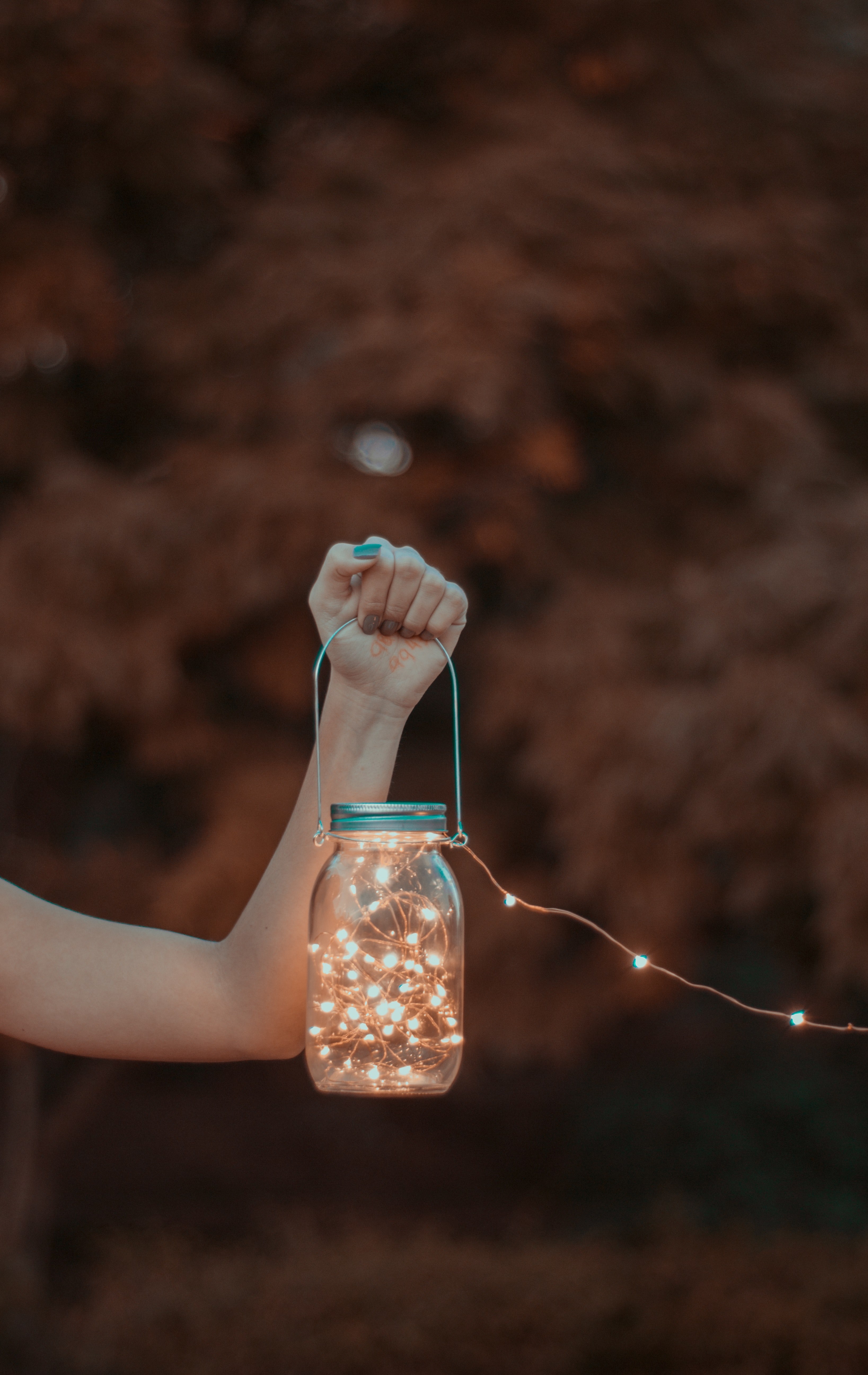 jar string light handle and container hd, 4k, Phone HD Wallpaper