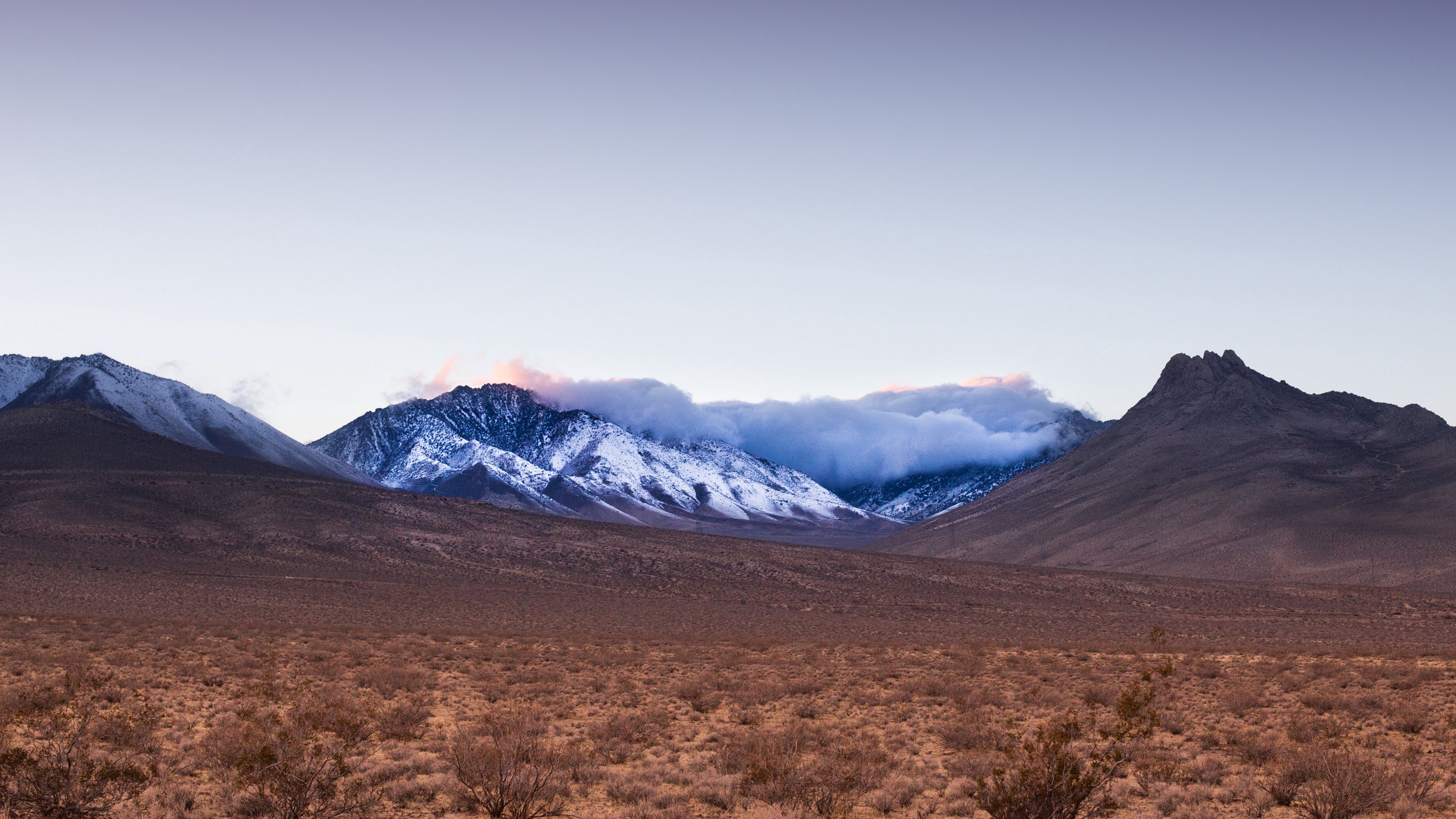 owens peak wilderness, onyx, usa, mountains, fog, 4k, HD Wallpaper