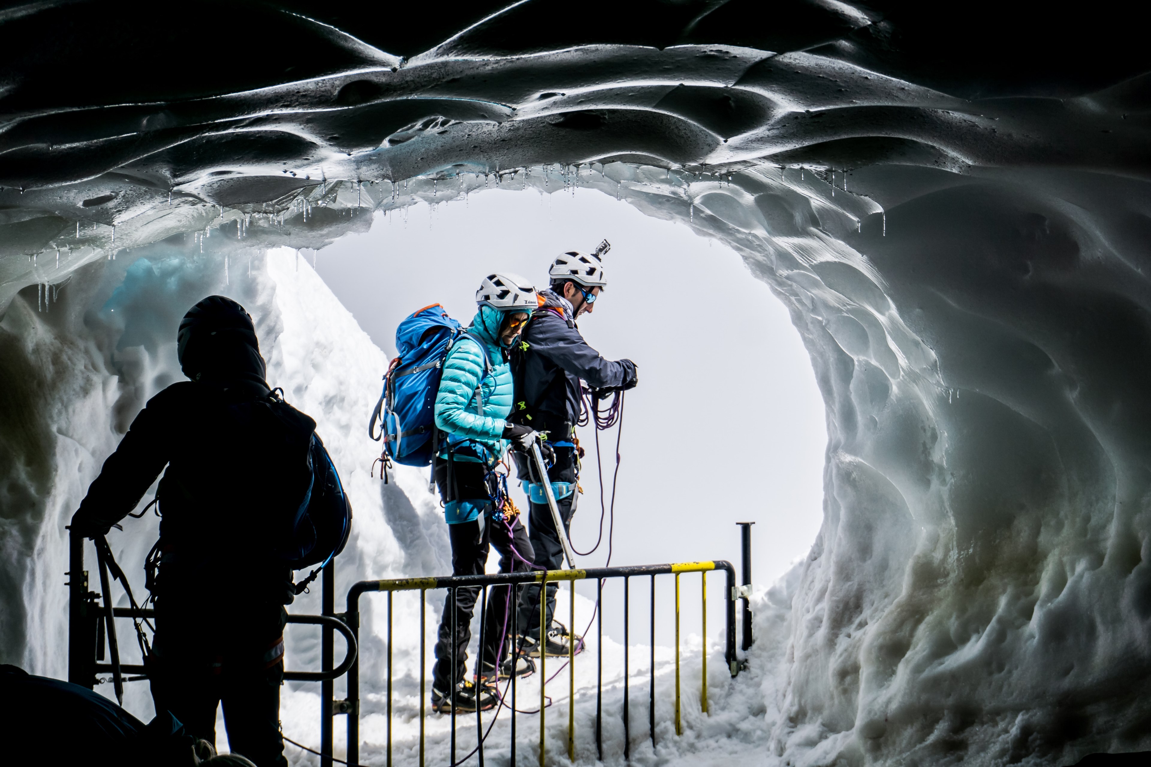 people visiting ice caves, _together 4k, HD Wallpaper