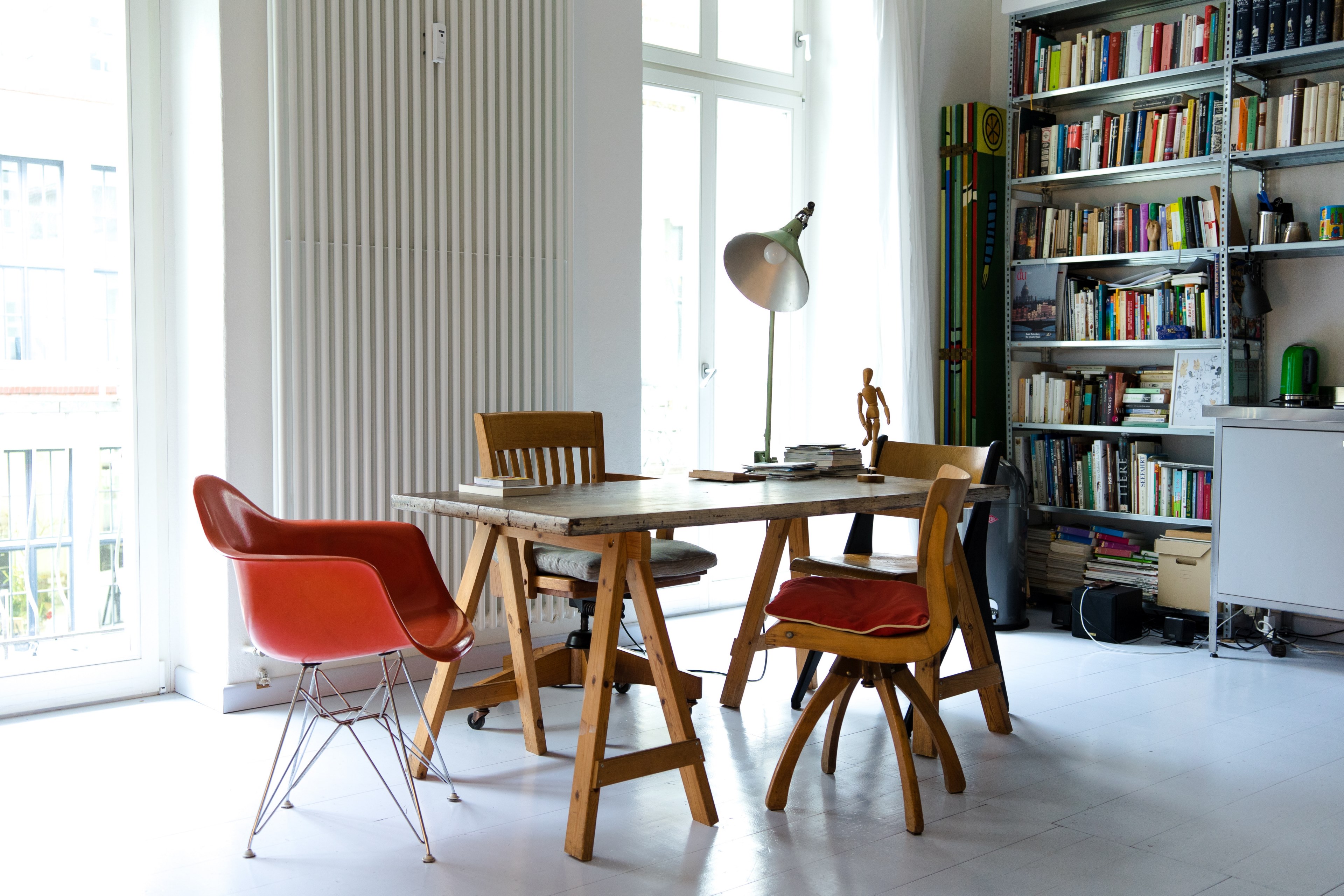 chair table office and house 4k, HD Wallpaper