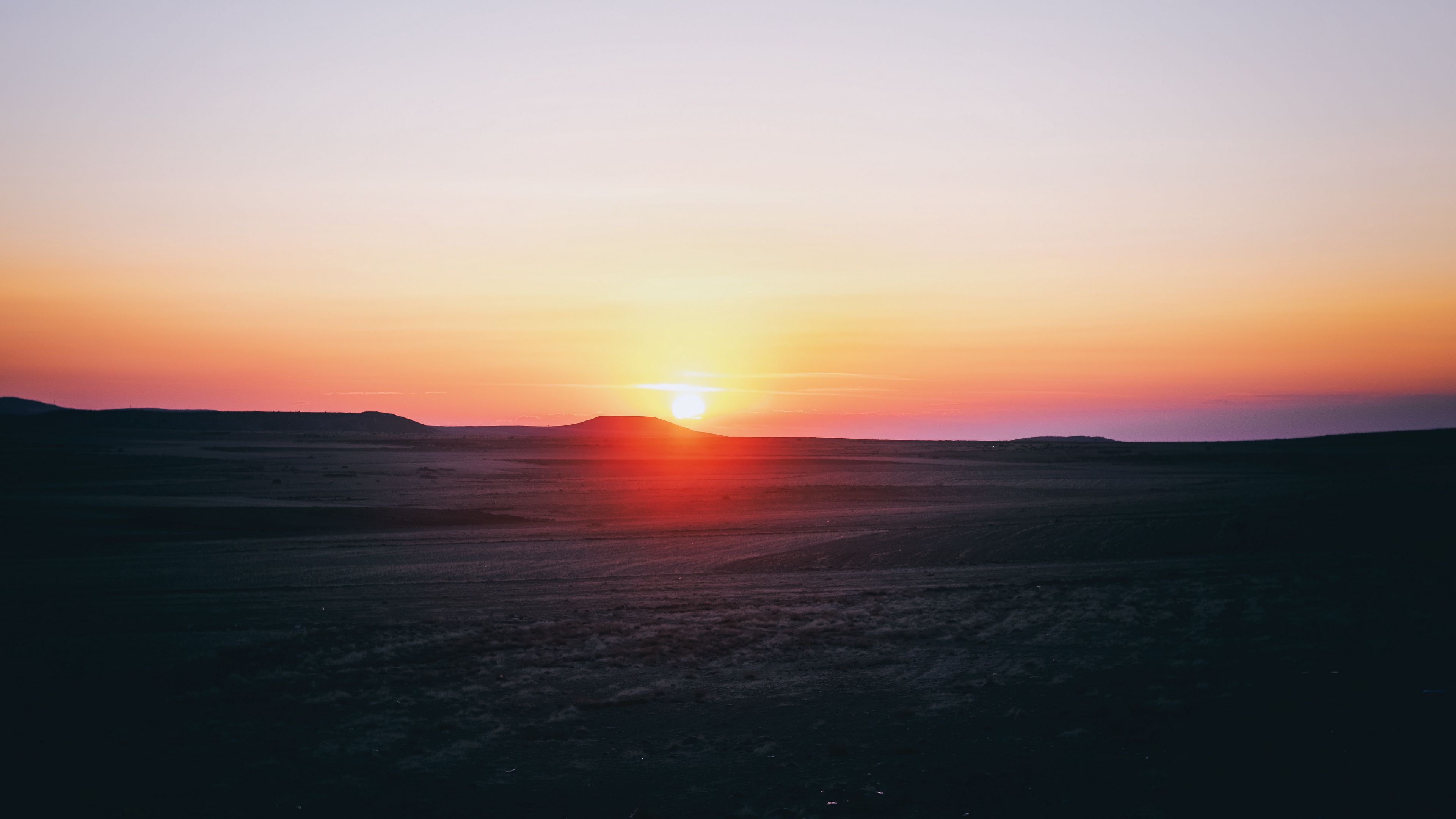 cappadocia, turkey, sunset, 4k, HD Wallpaper