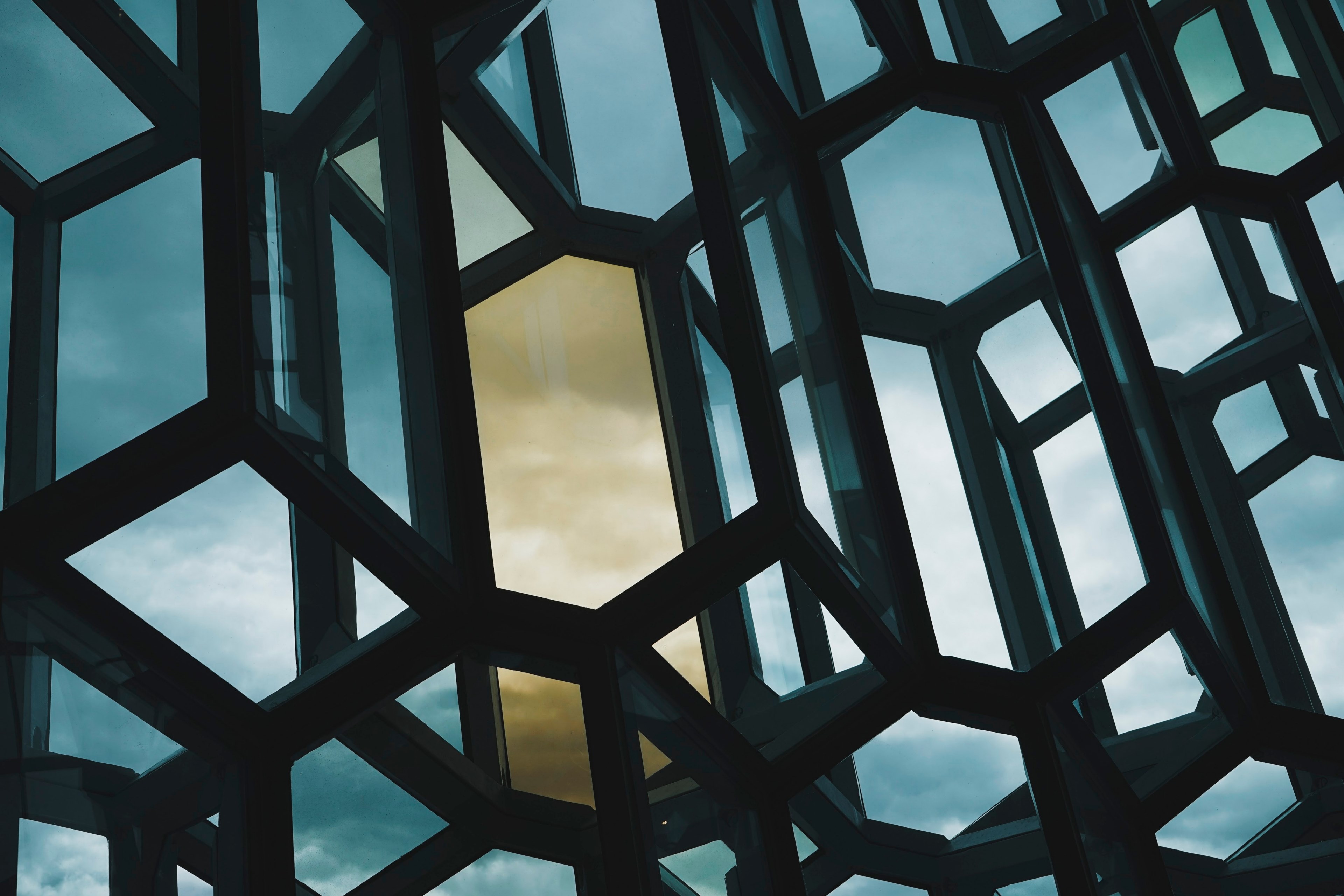 abstract structure reykjavik and cold 4k, HD Wallpaper