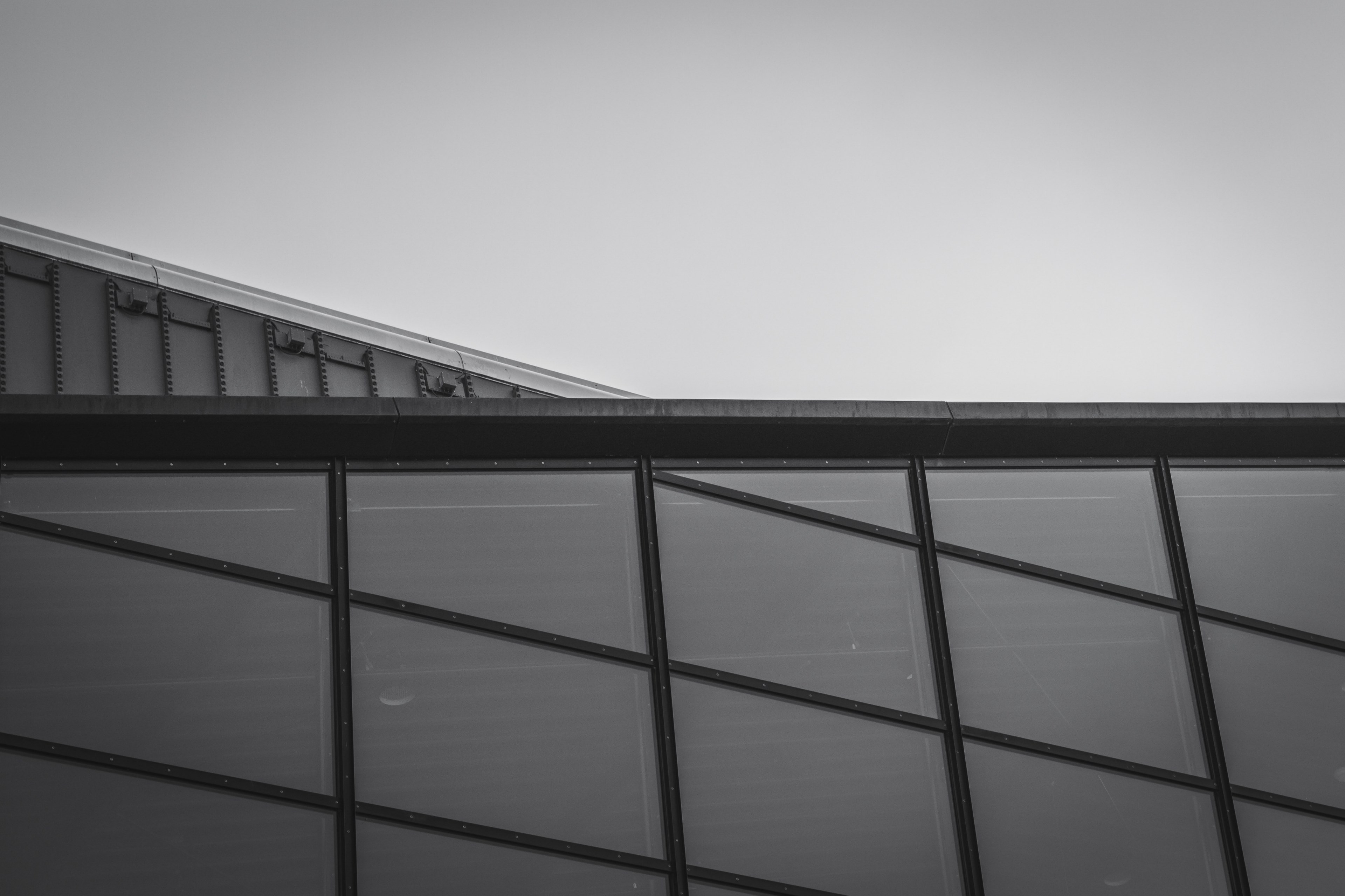 the netherland rotterdam black and white and sky 4k, HD Wallpaper