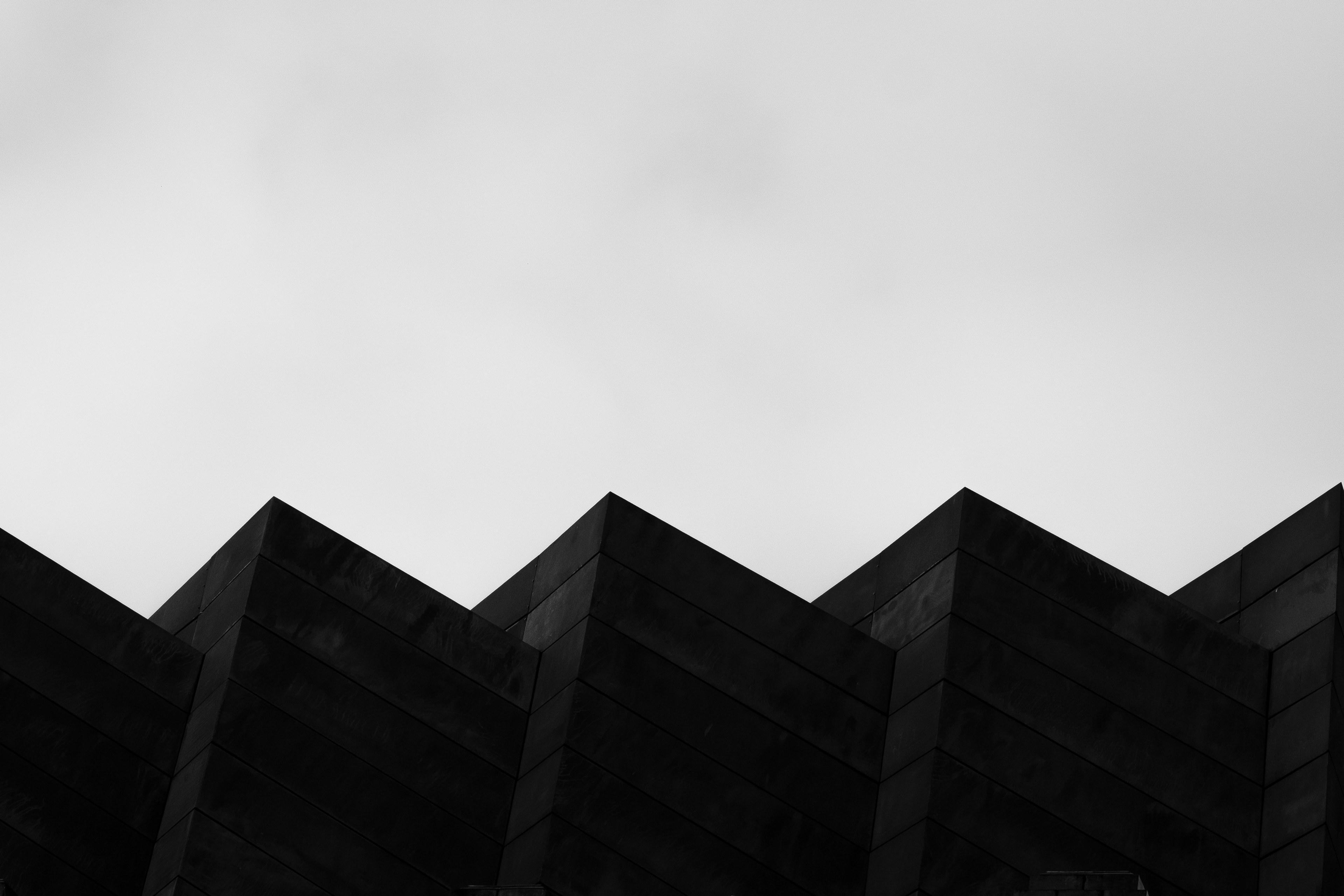 shape bampw black and white and united kingdom 4k, HD Wallpaper