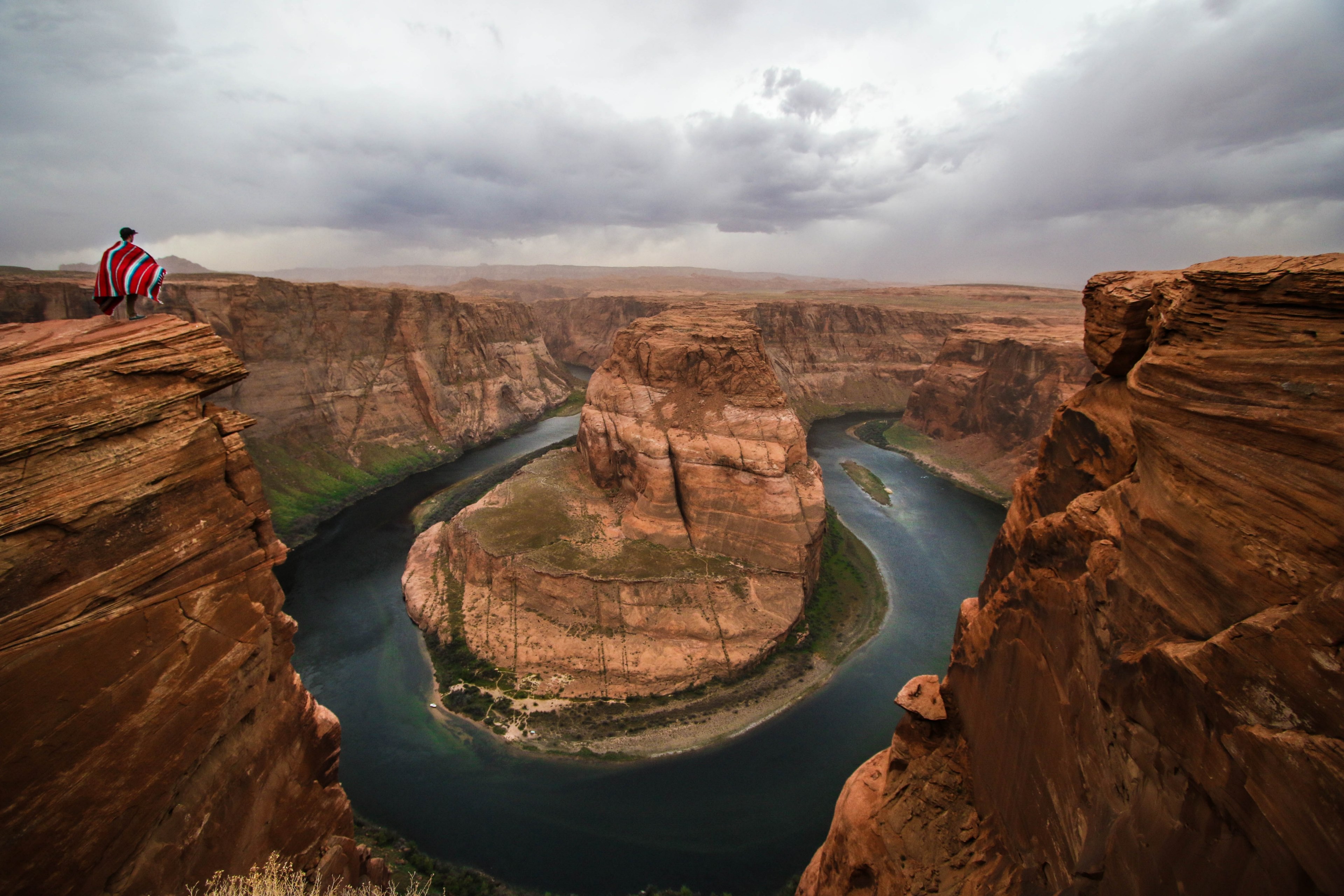 cliff rock arizona and river 4k, HD Wallpaper