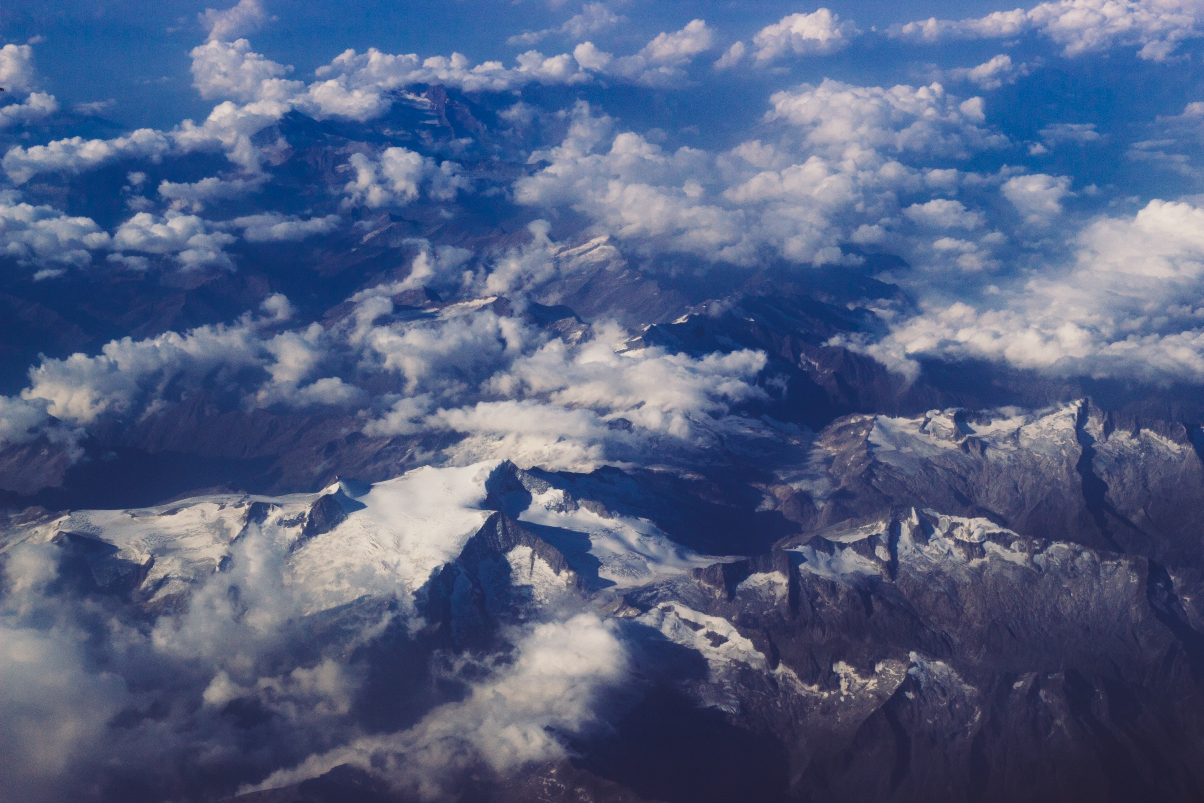 cloud mountain cloudscape and mountain ridge 4k, HD Wallpaper