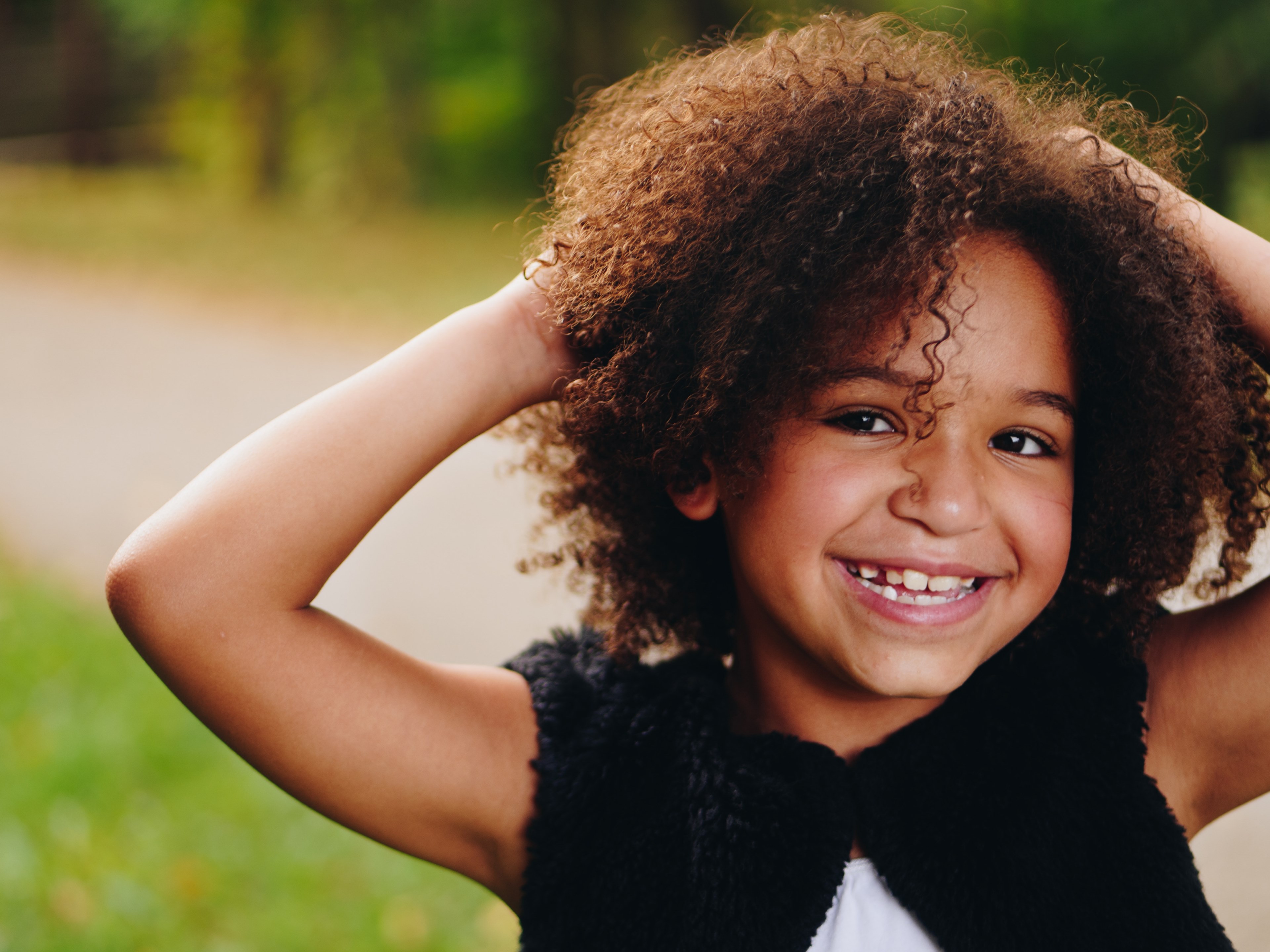 portrait african american curly hair and kid 4k, HD Wallpaper